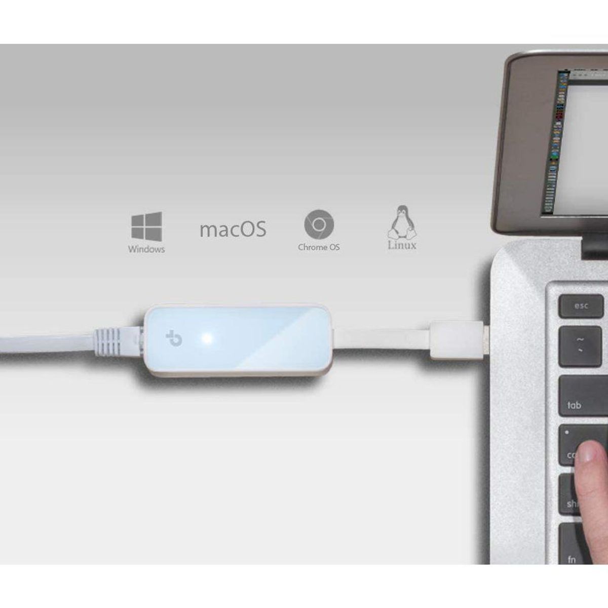 TP LINK - Tp-link adaptador de red usb 2.0 a rj45 lan ethernet gigabit - ue200