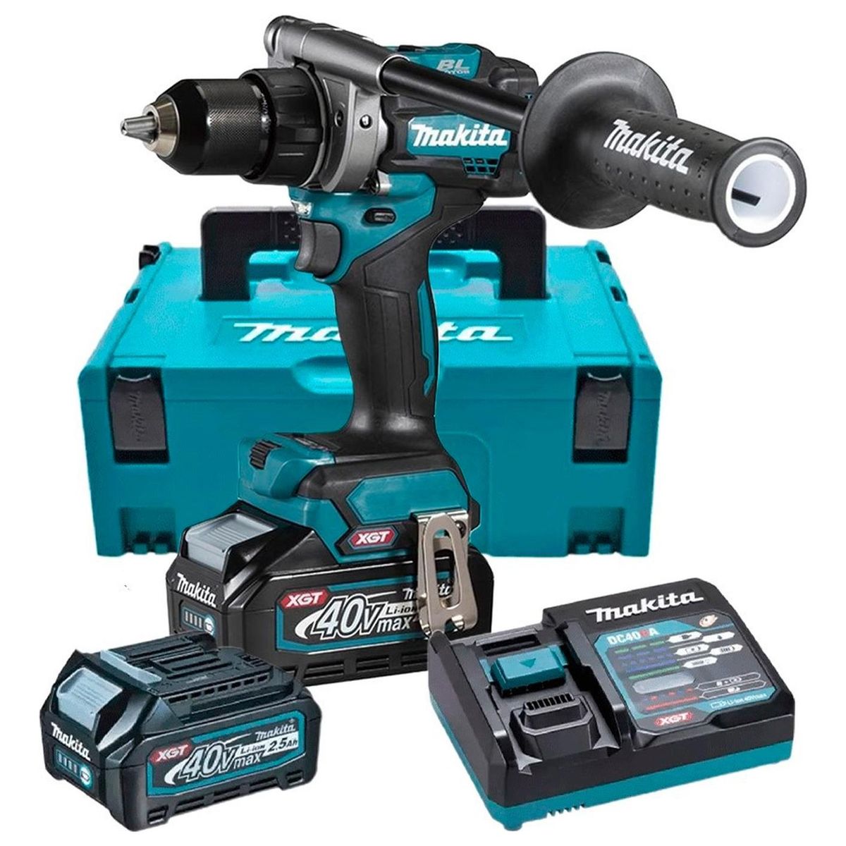 MAKITA - Taladro Atornillador XGT 40V 140-68nm BL XPT 2 x 4.0Ah