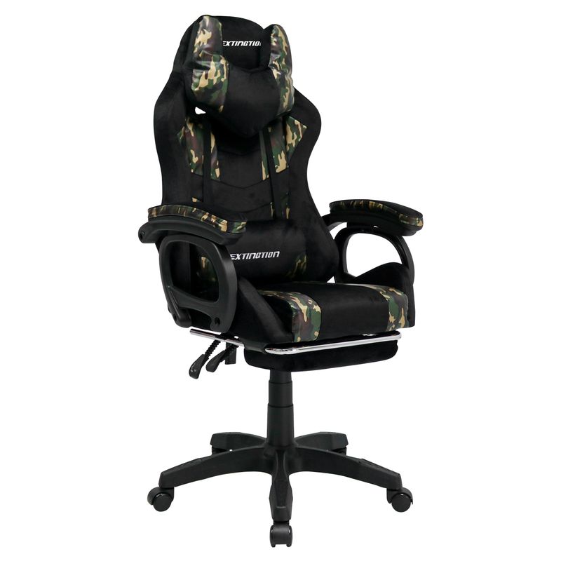 EXTINGTION - Silla Gamer Extingtion Sapp Gamuza-Cuerina color Camuflaje