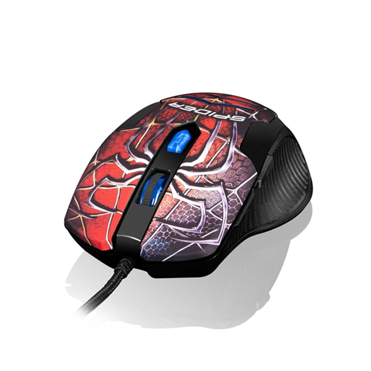 CYBERTEL - Mouse Gamer Hasta 3200Dpi Diseño Ergonómico Spider Cybertel