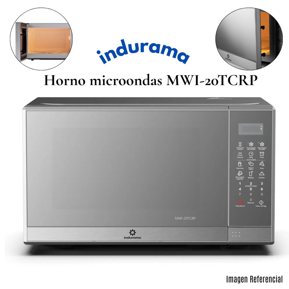 INDURAMA - Horno Microondas Indurama MWI-20TCRP