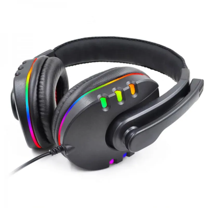 GENERICO - Audífonos Gamer K5 Pro Diadema Micrófono Control Volumen RGB
