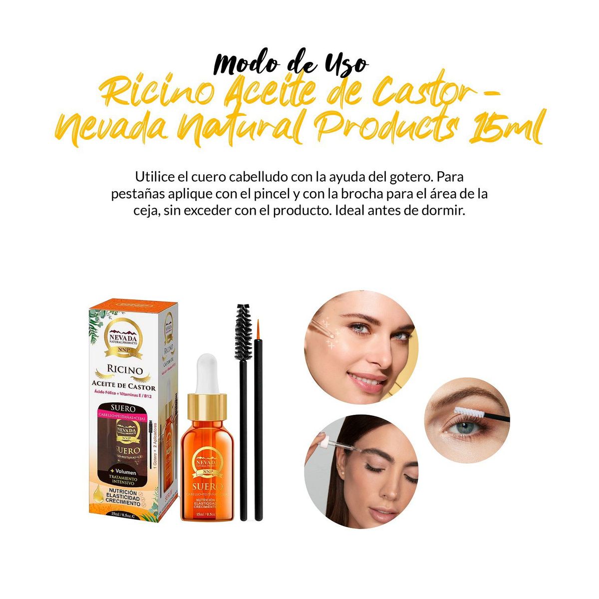 GENERICO - Ricino Aceite de Castor - Nevada Natural Products 15ml