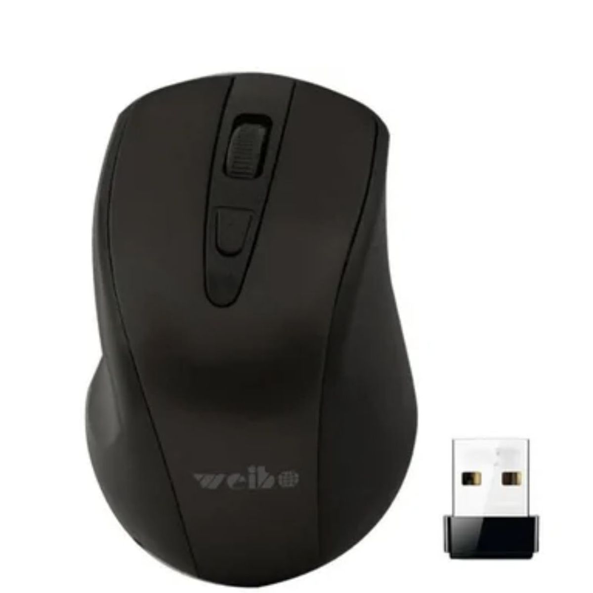 GENERICO - Mouse Óptico Inalámbrico Usb Weibo 2.4 Ghz Wireless - Negro
