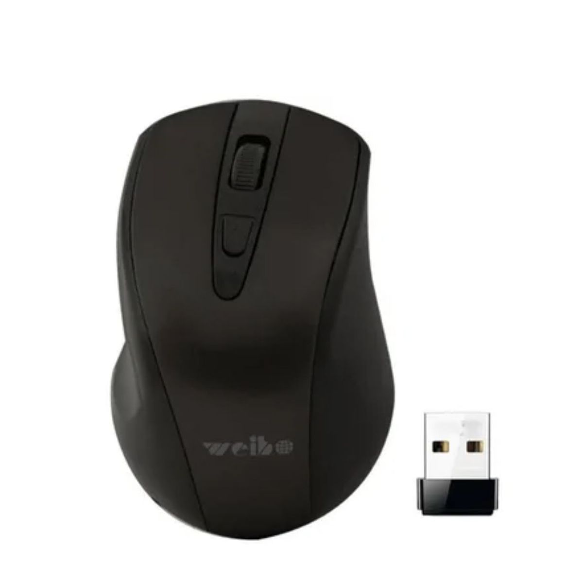 GENERICO - Mouse Óptico Inalámbrico Usb Weibo 2.4 Ghz Wireless - Negro