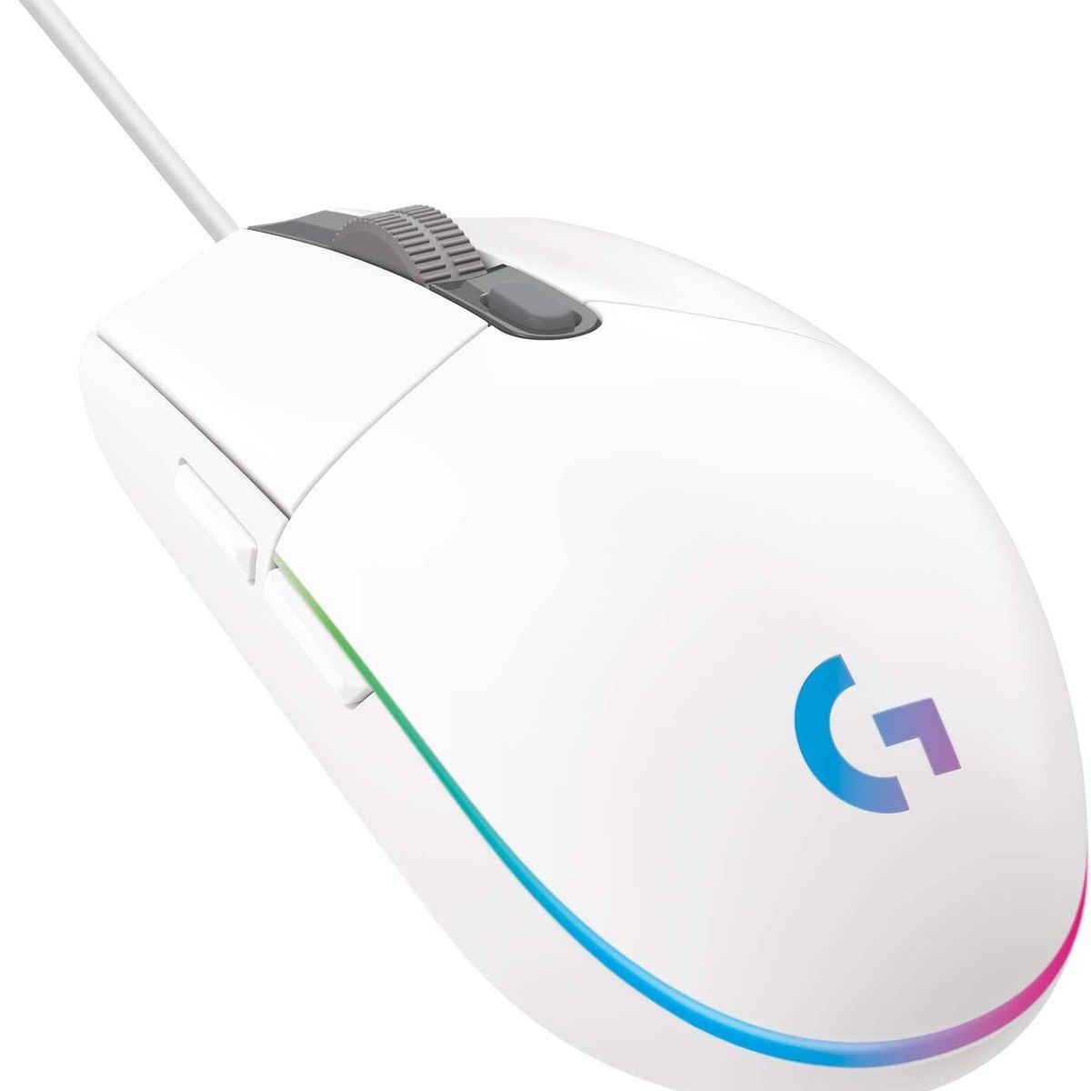 LOGITECH - Mouse Gamer Logitech G203 con 6 Botones Programables Blanco