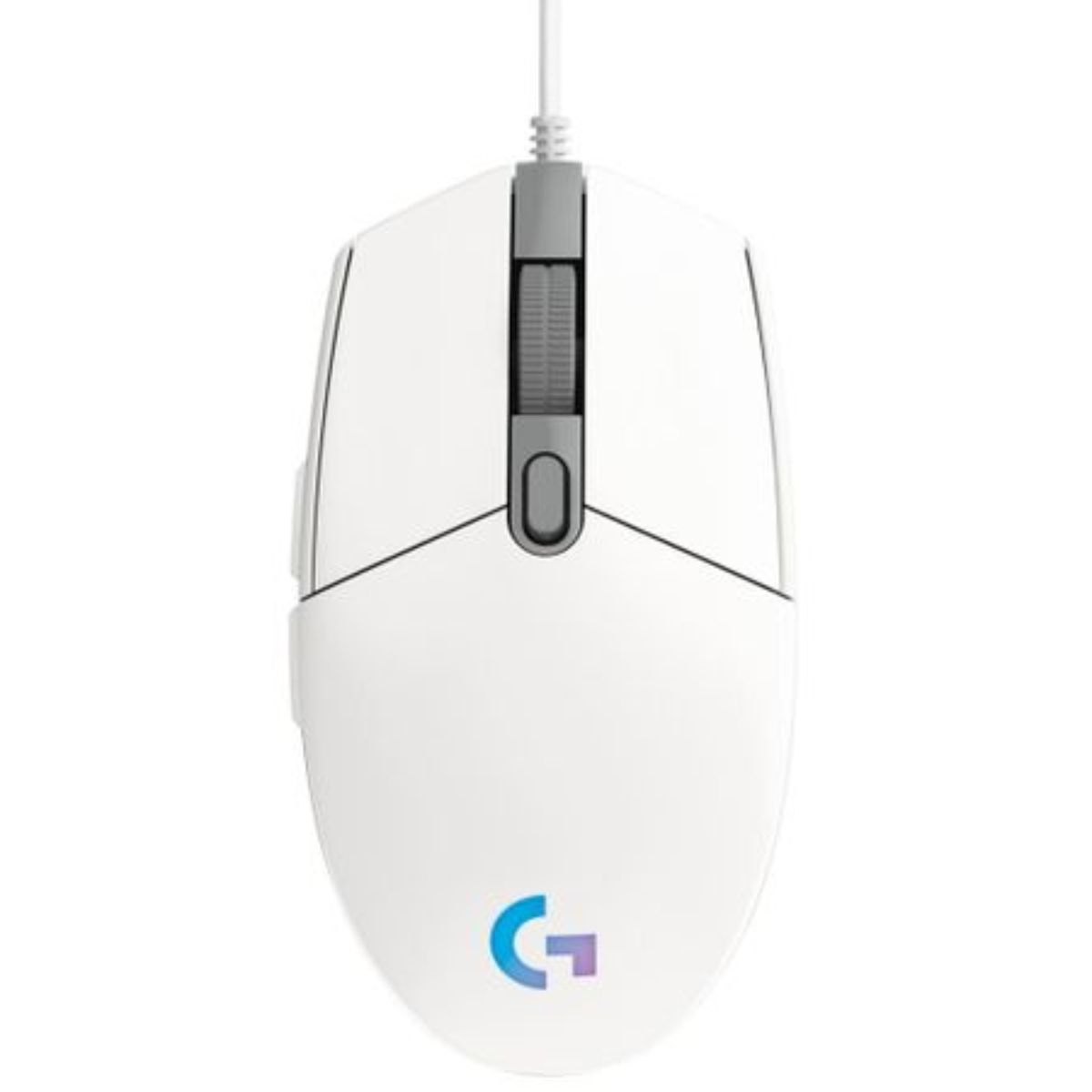LOGITECH - Mouse Gamer Logitech G203 con 6 Botones Programables Blanco