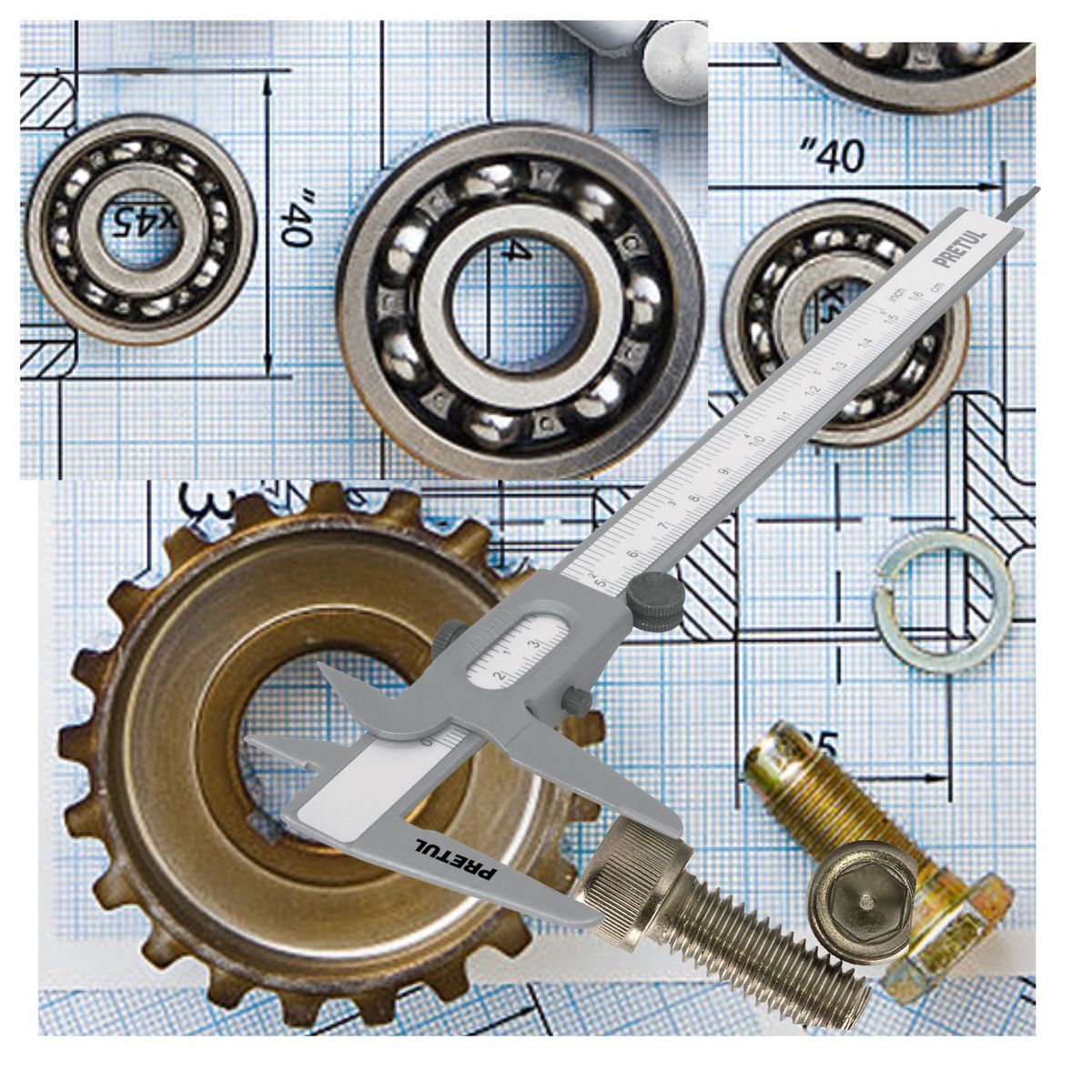 PRETUL - Calibrador Vernier de 6Pulg Pretul