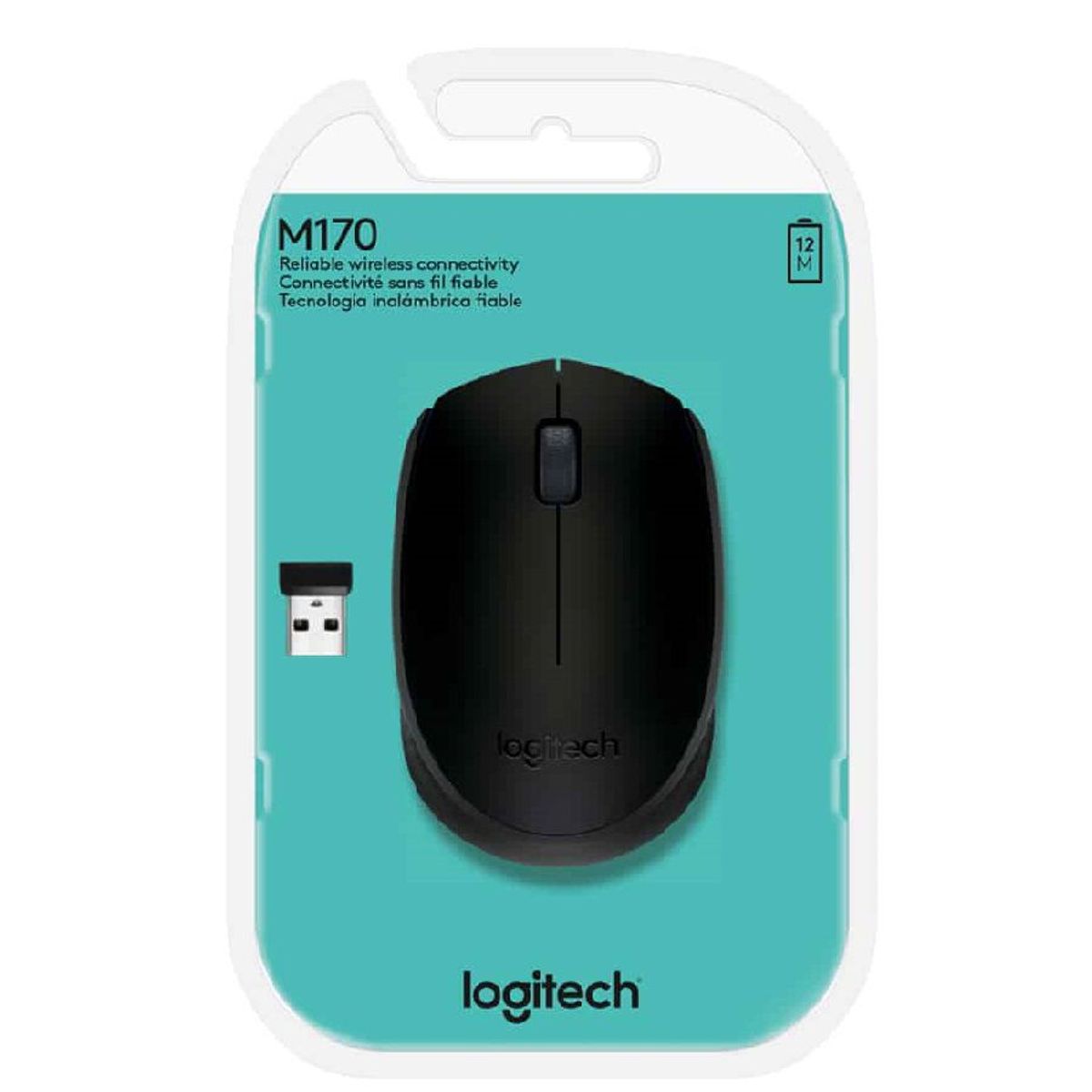 LOGITECH - Mouse Inalámbrico Logitech M170 Negro