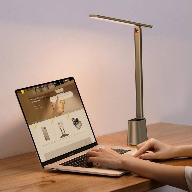 BASEUS - Lámpara Led Magnética Baseus Táctil Escritorio Recargable estudio