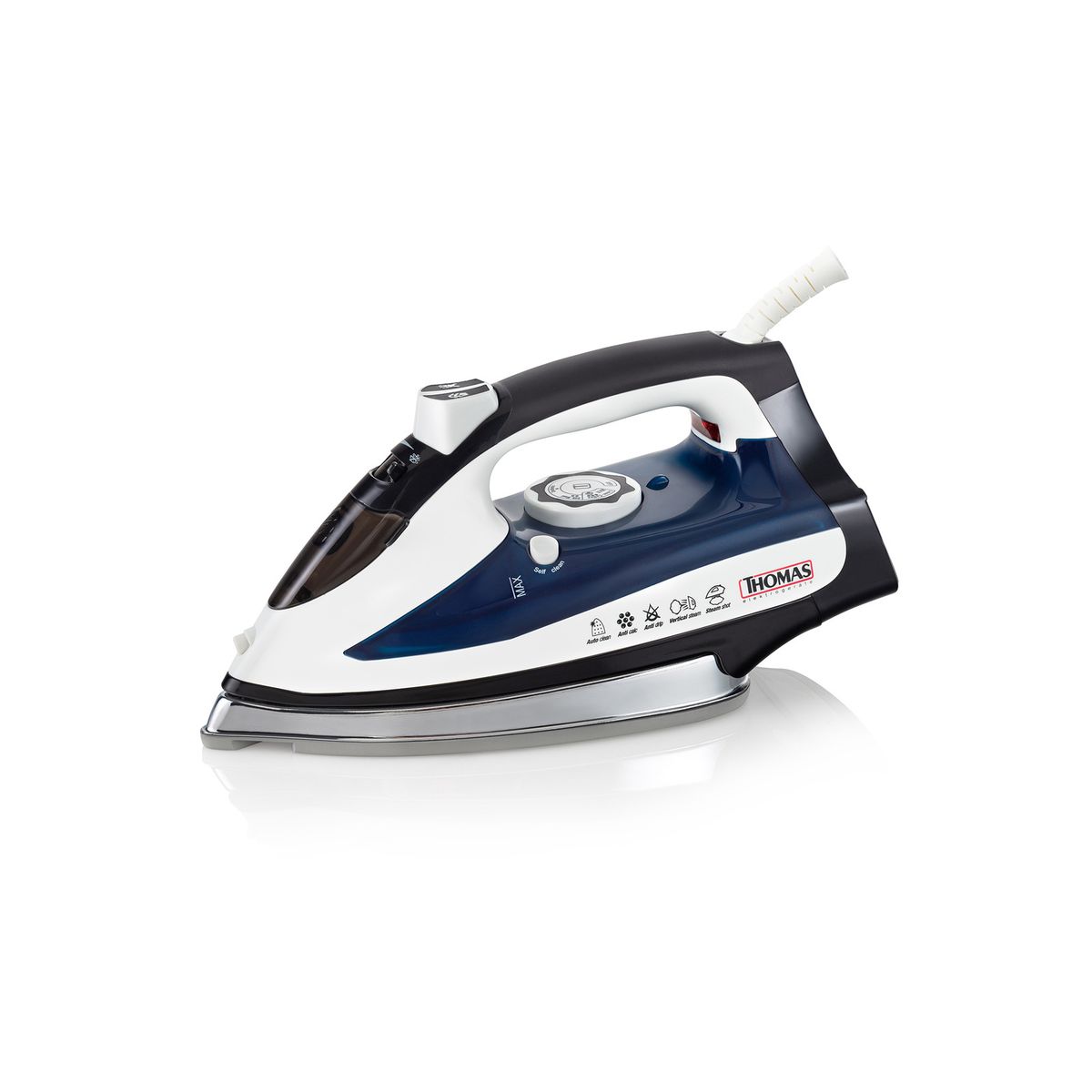 THOMAS - Plancha Th-7170 Base De Cerámica Vapor Vertical 2200w Thomas THOMAS