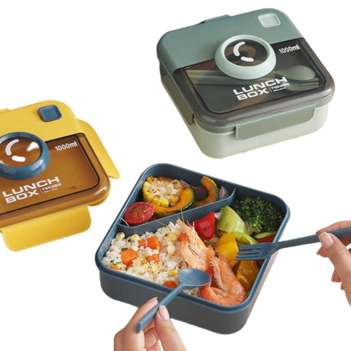 GENERICO - Taper  Kawaii para Almuerzo Azul