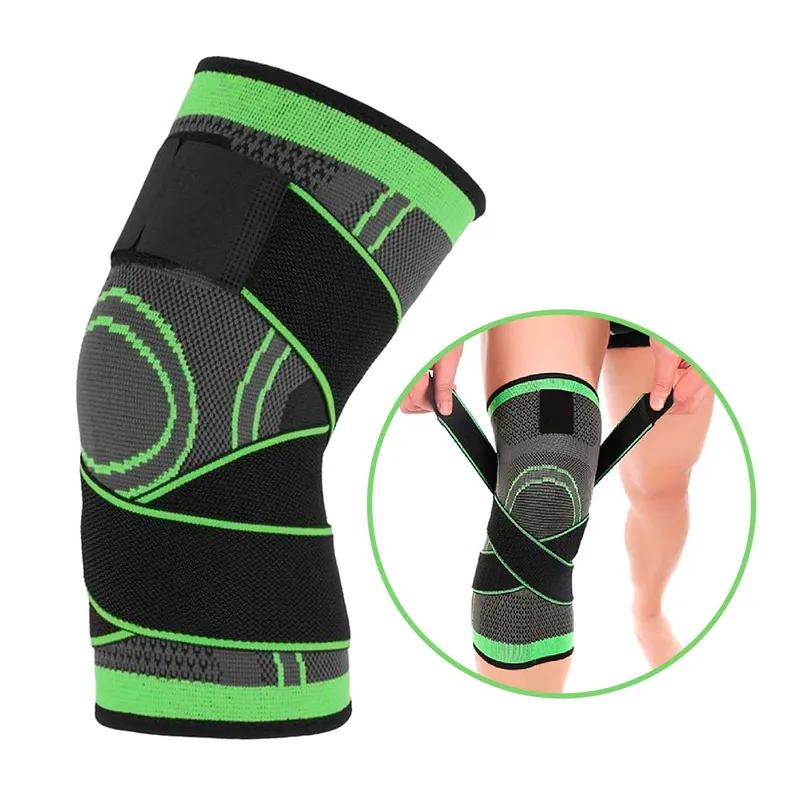 BUYPAL - Rodillera Deportiva Ajustable Elastica Negra
