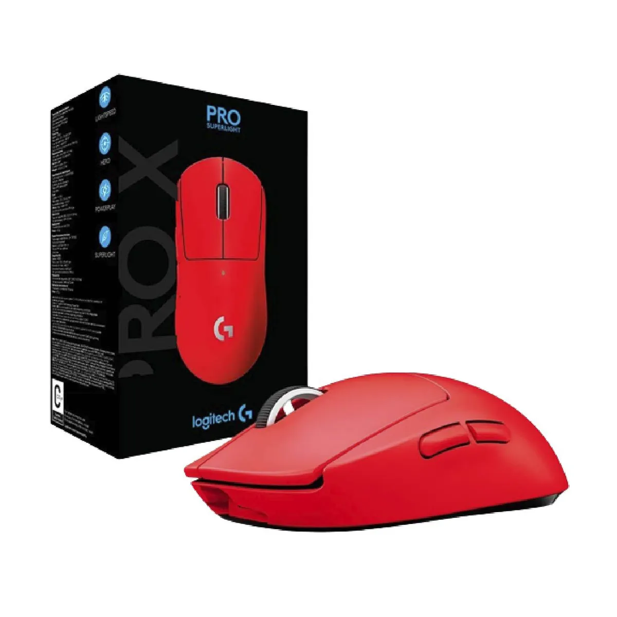 LOGITECH - Mouse Gaming Logitech G PRO X Superlight Wireless Rojo
