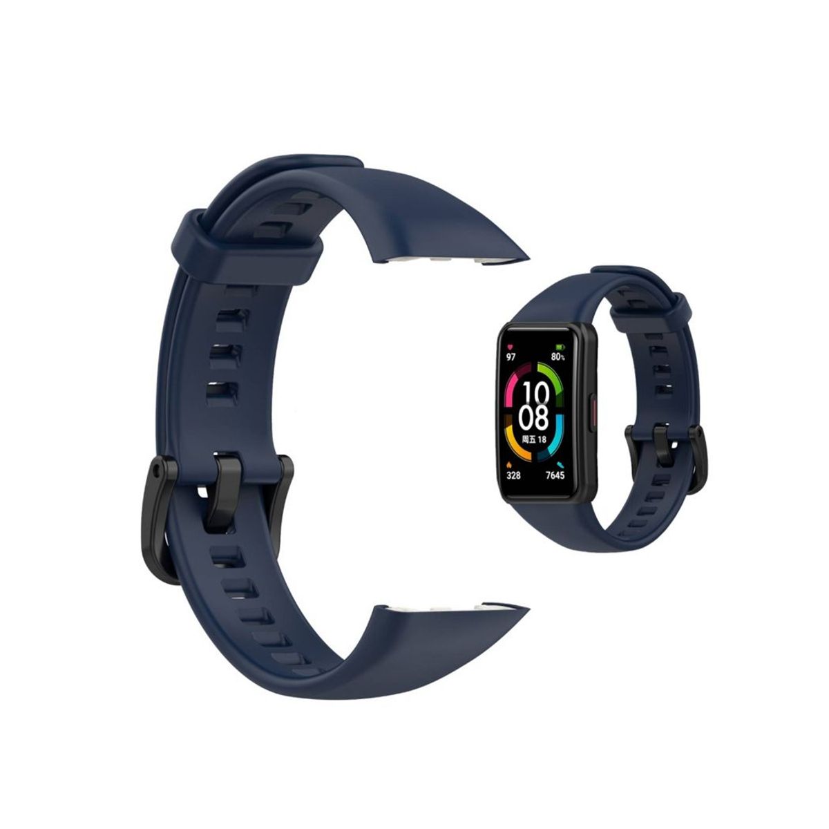 GENERICO - Correa De Silicona Para SmartWatch Huawei Band 6 Azul