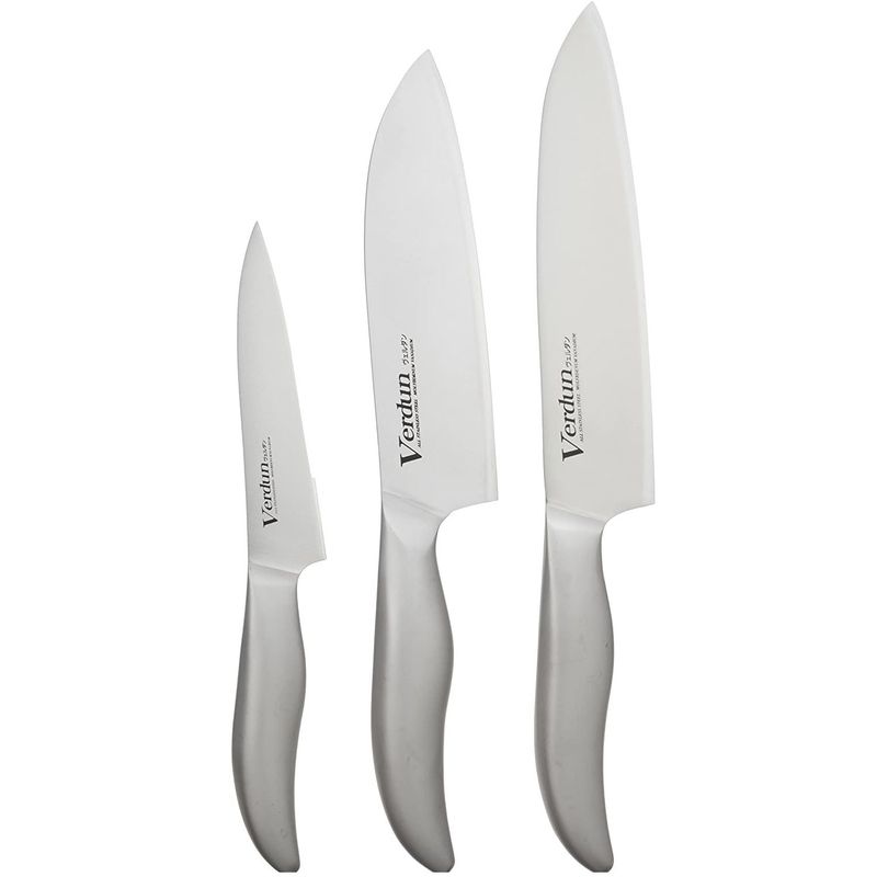 GENERICO - Juego de 3 Cuchillos de cocina: Petit Santoku Chef SHIMOMURA Japón