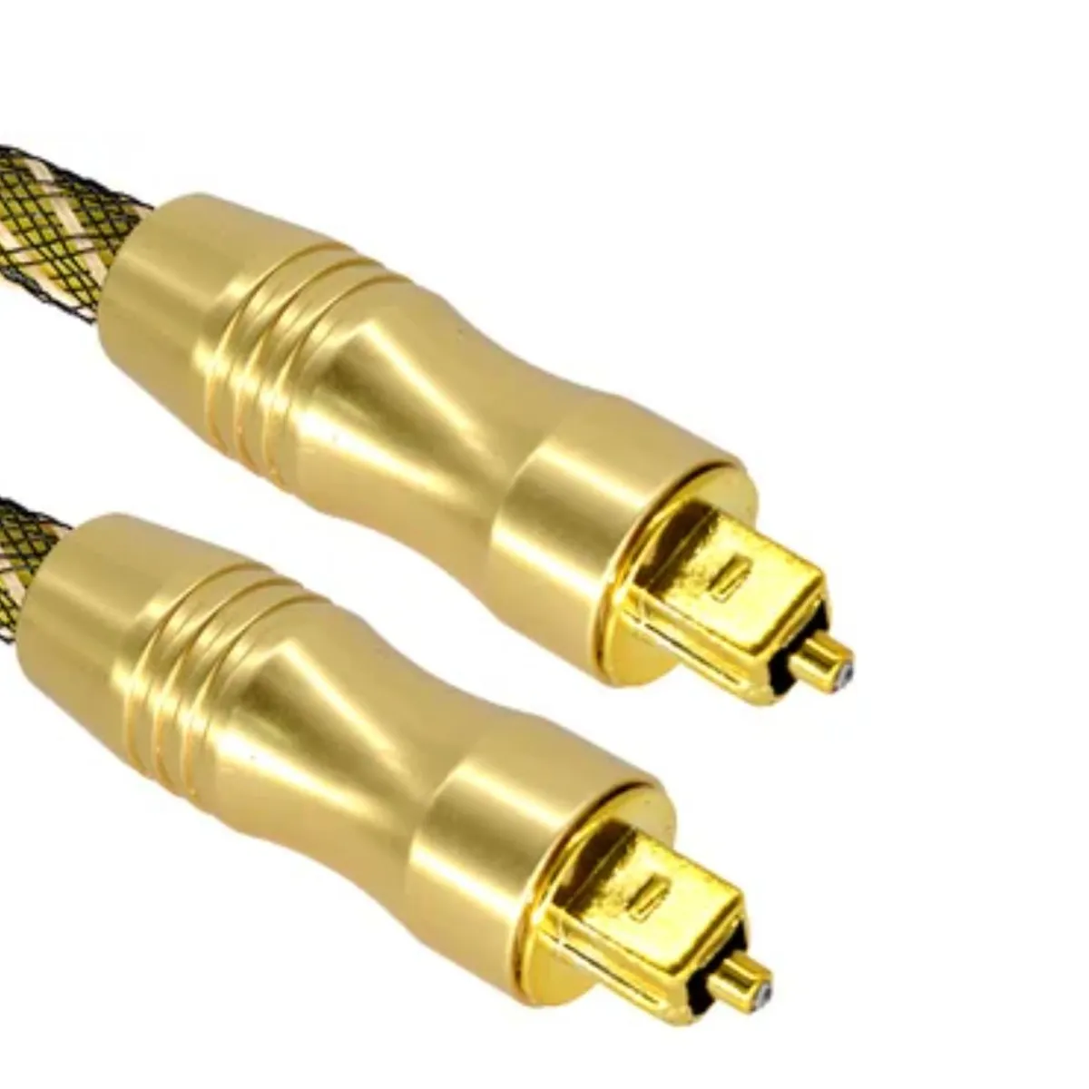 GENERICO - Cable De Audio Digital De Fibra Óptica 1,5 Mts Od 6.0 Optico dorado