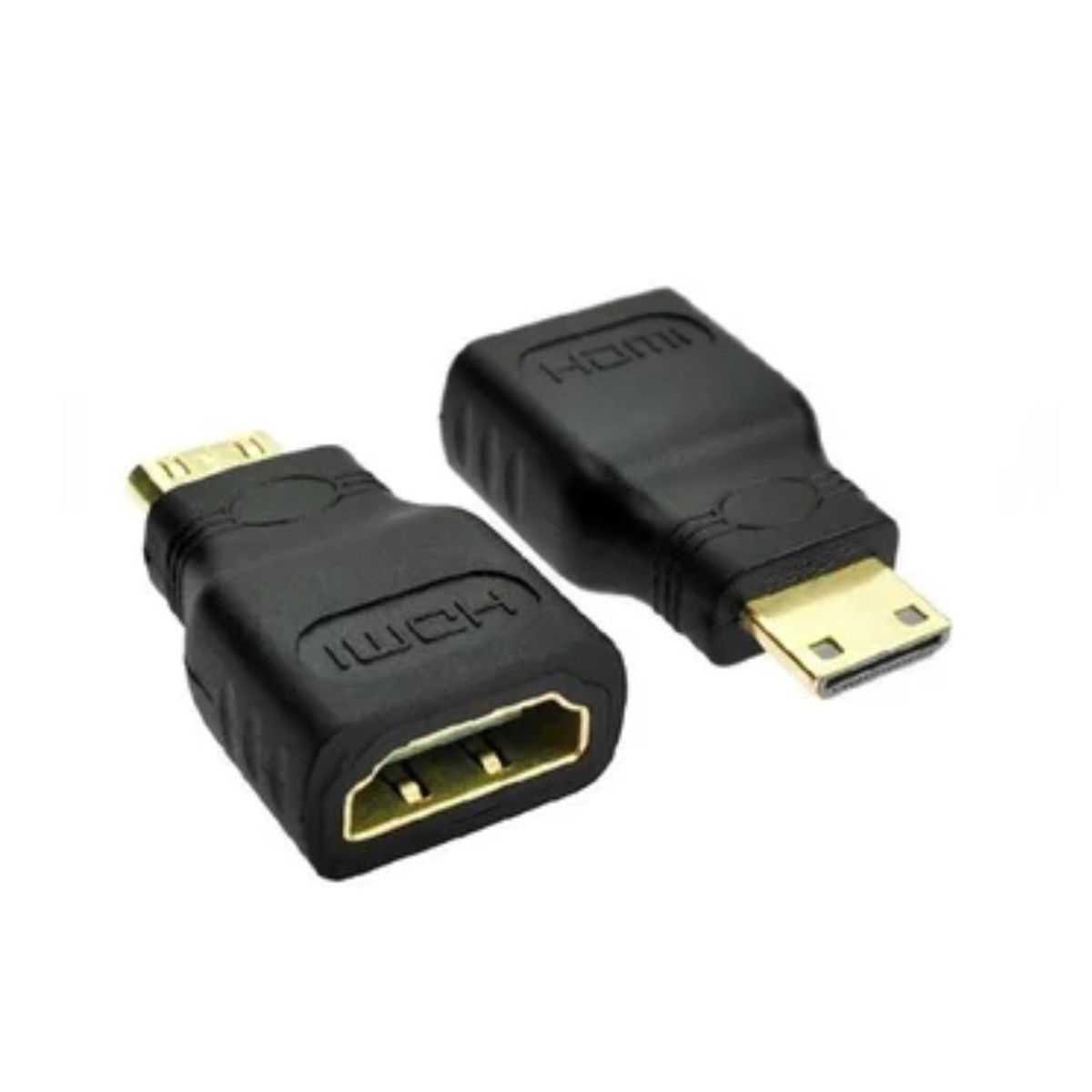 GENERICO - Adaptador Mini Hdmi Macho A Hdmi Hembra Audio Y Video