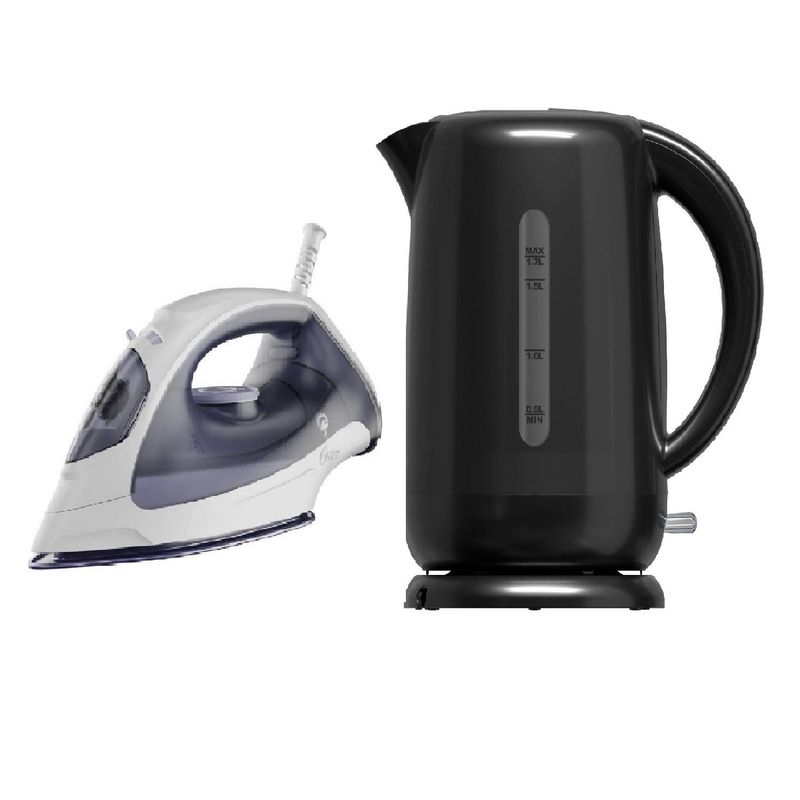 OSTER - Combo Oster Hervidor 1.7 lt + Plancha de Vapor 1200 W