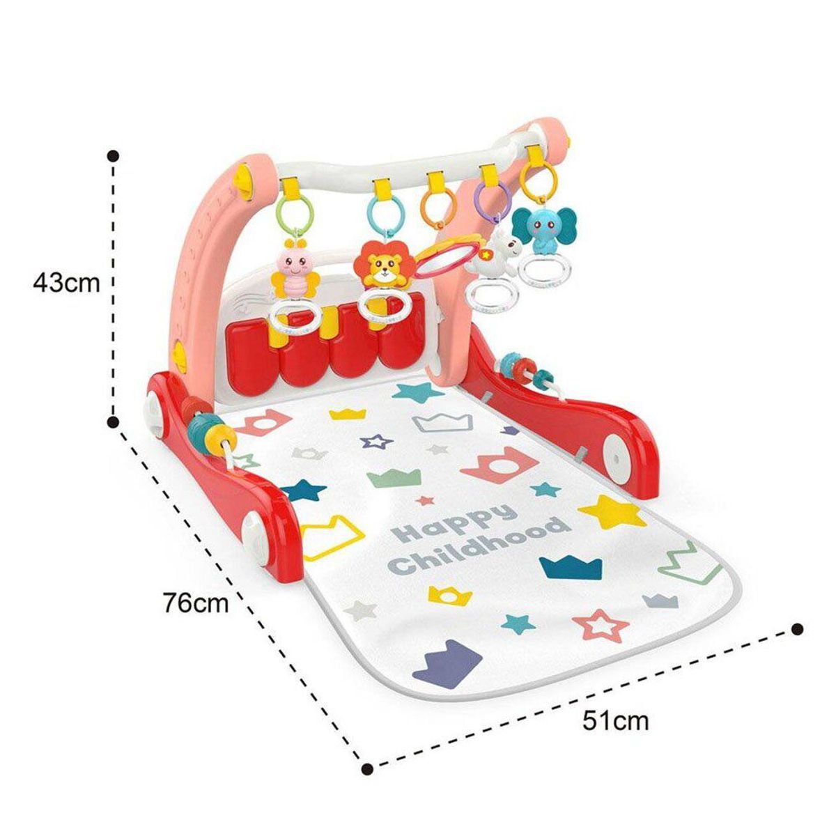IDEAL - Gimnasio Caminador 2en1 Musical King Walker