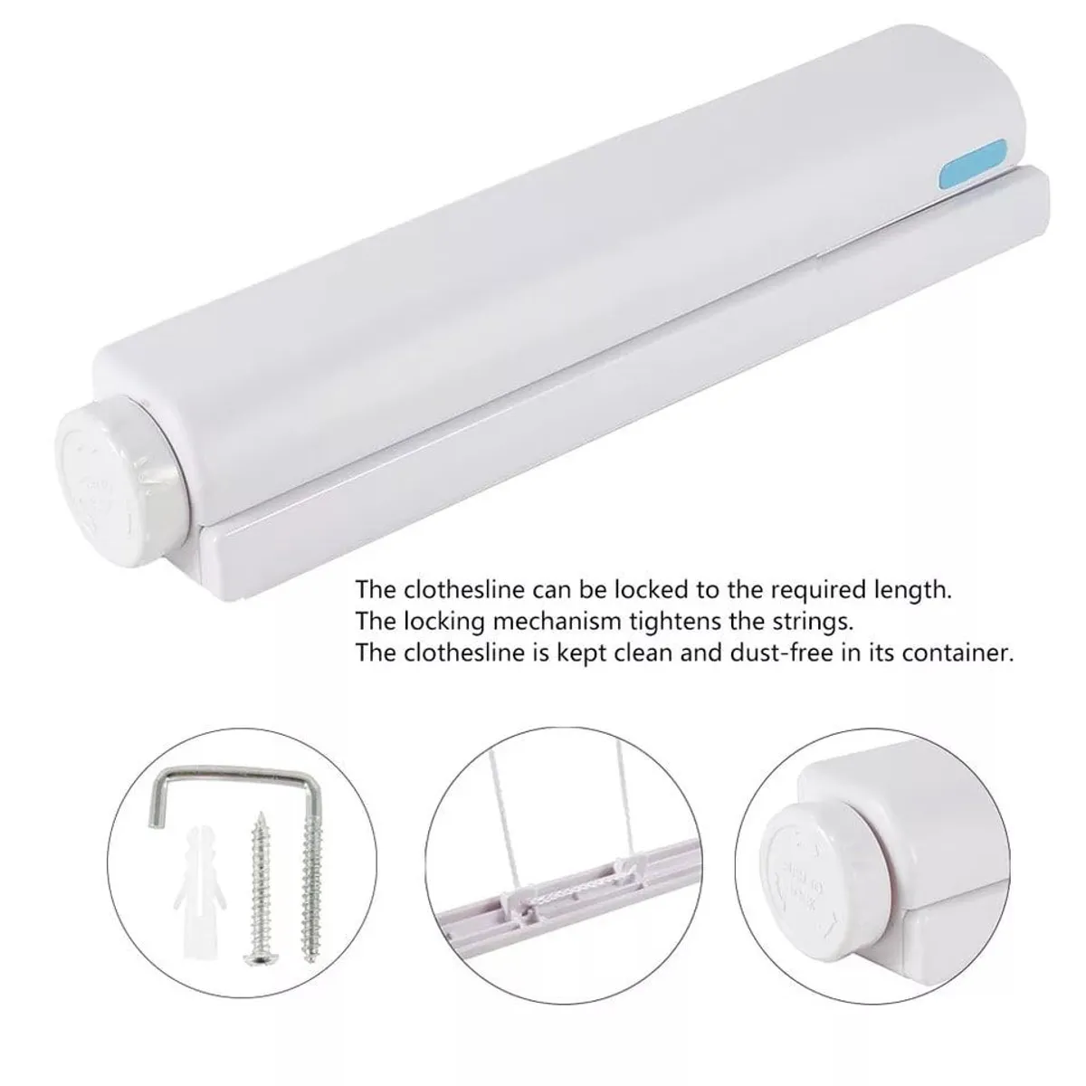 NYC - Tendedero De Ropa Retractil Ideal Para Departamentos Y Casa