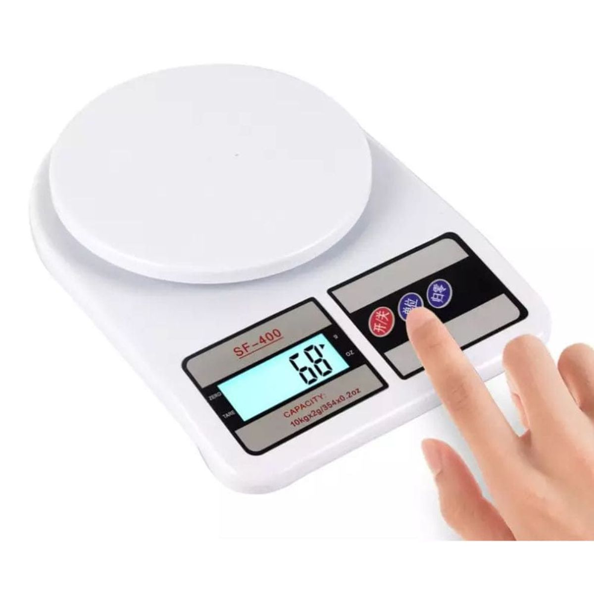 INSPIRA - Balanza Gramera de Cocina Digital 10kg