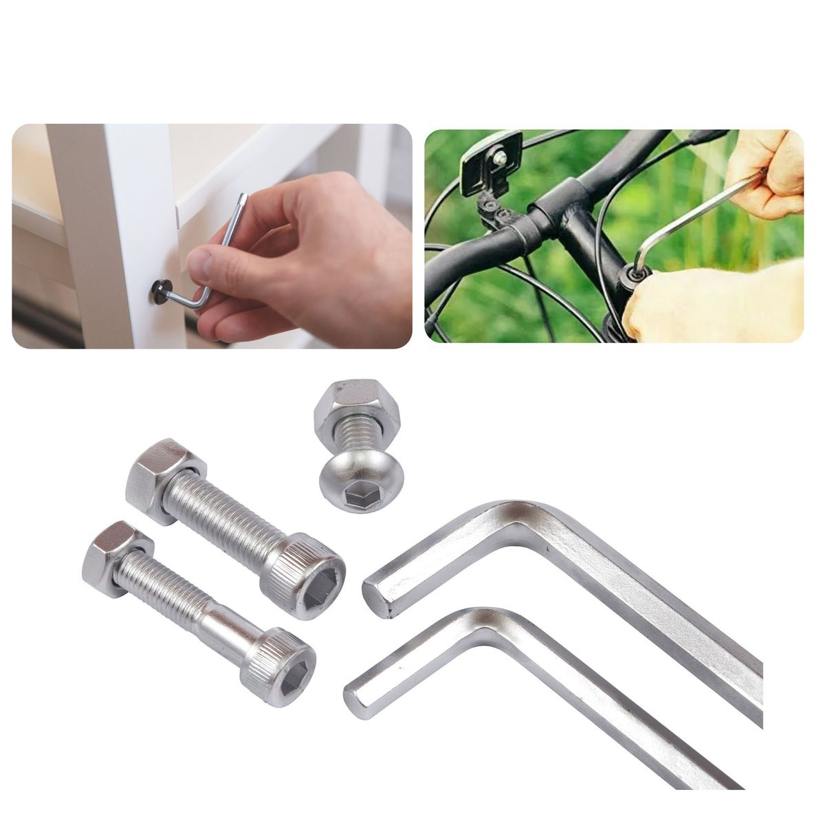 TRUPER - Juego llaves Allen largas std y mm 30 piezas, truper