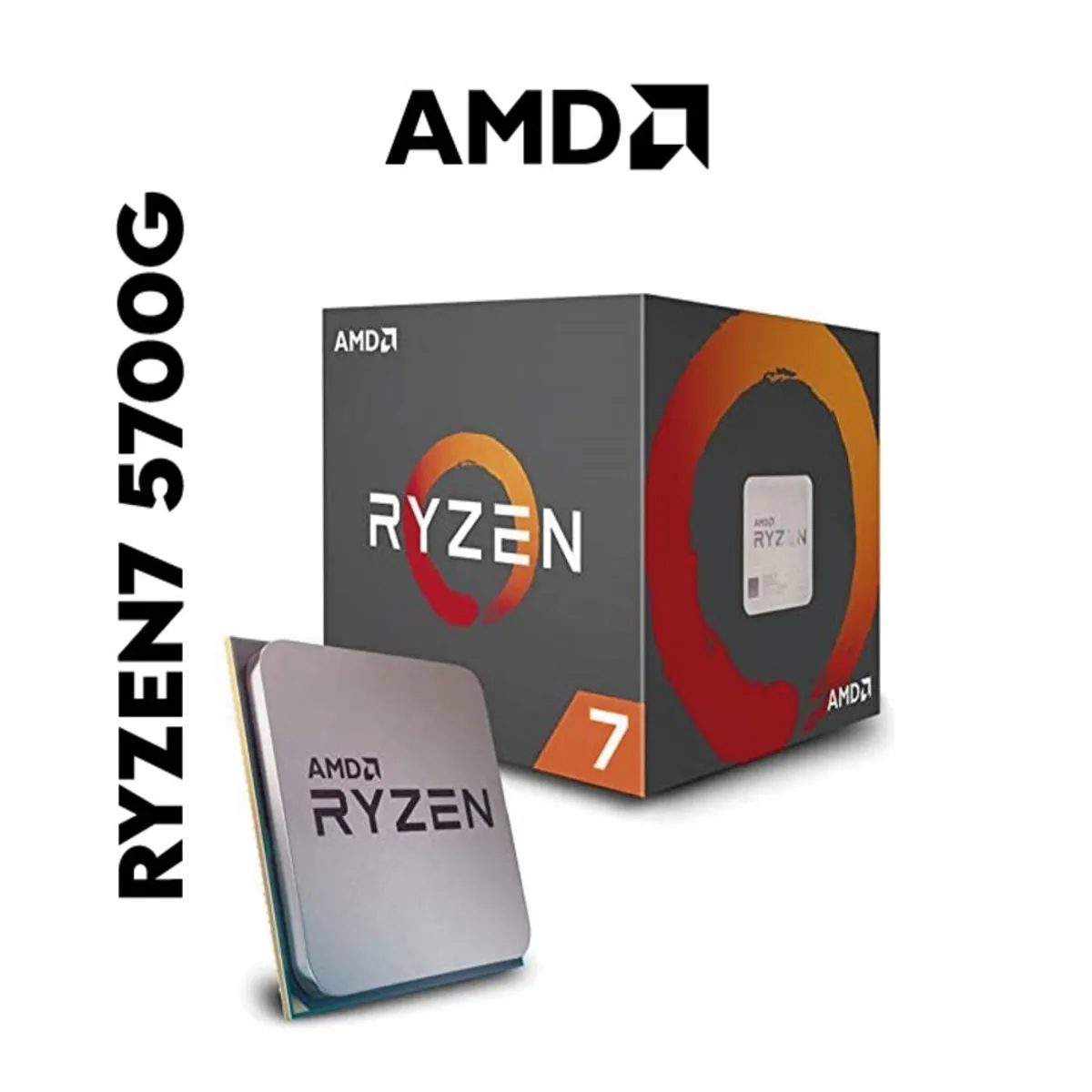 AMD - COMPUTADORA PC RYZEN 7 5700G +RAM 16GB +DISCO SSD 1TB +MONITOR 24 FHD