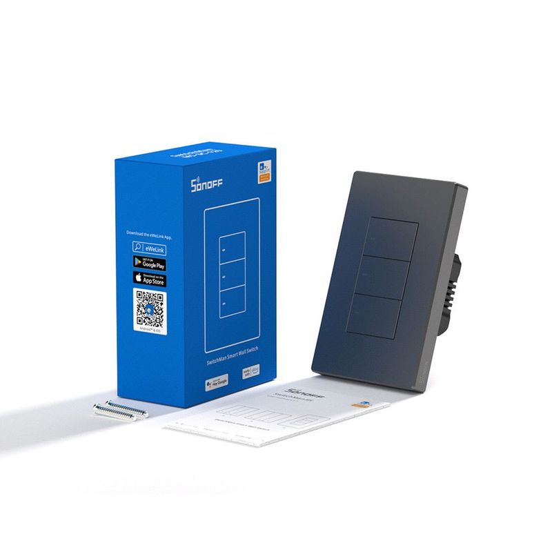 SONOFF - Interruptor Inteligente Sonoff M5 3 botones Domotica Alexa Google Home