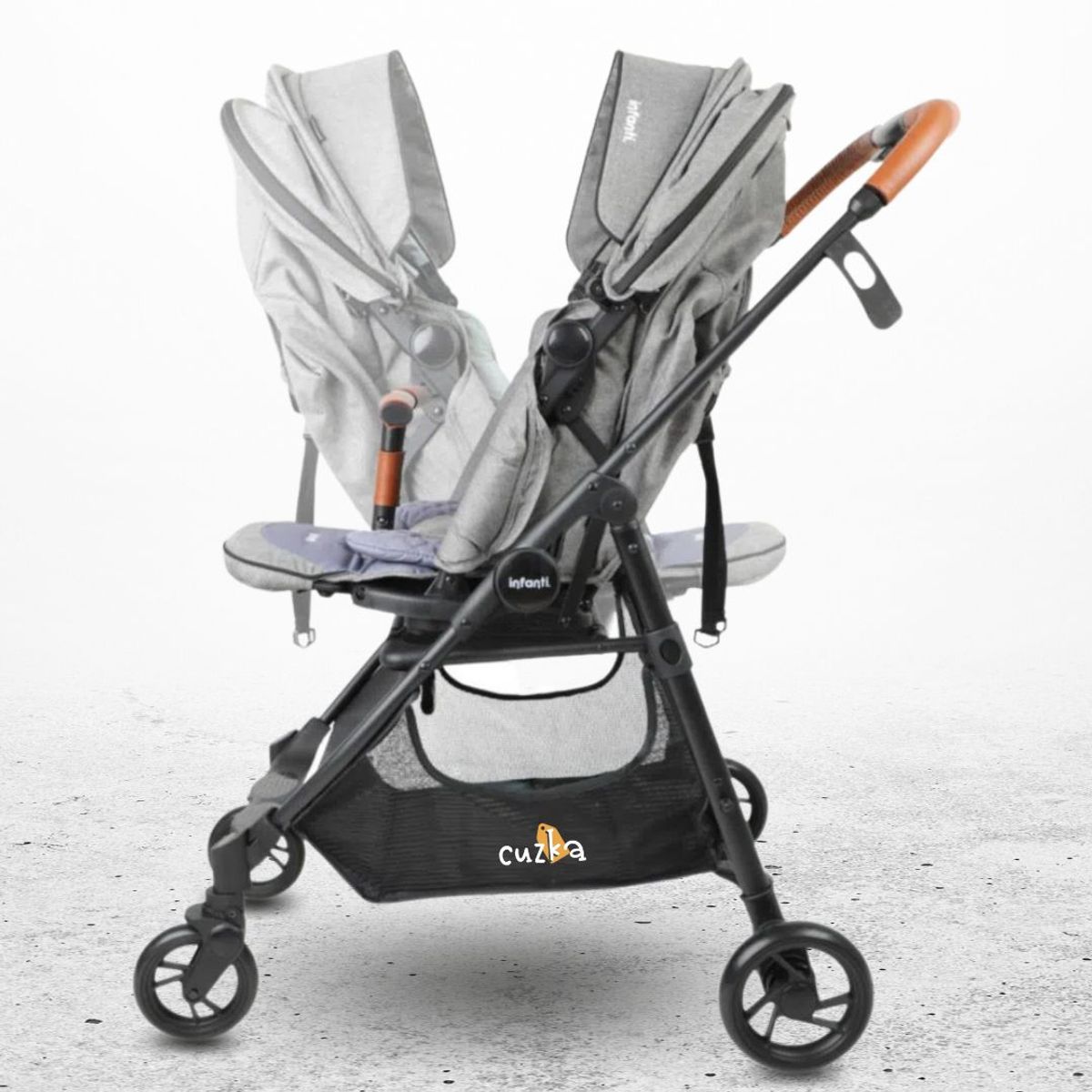 INFANTI - Coche Cuna de Paseo para Bebé «ZURI 360» Grey