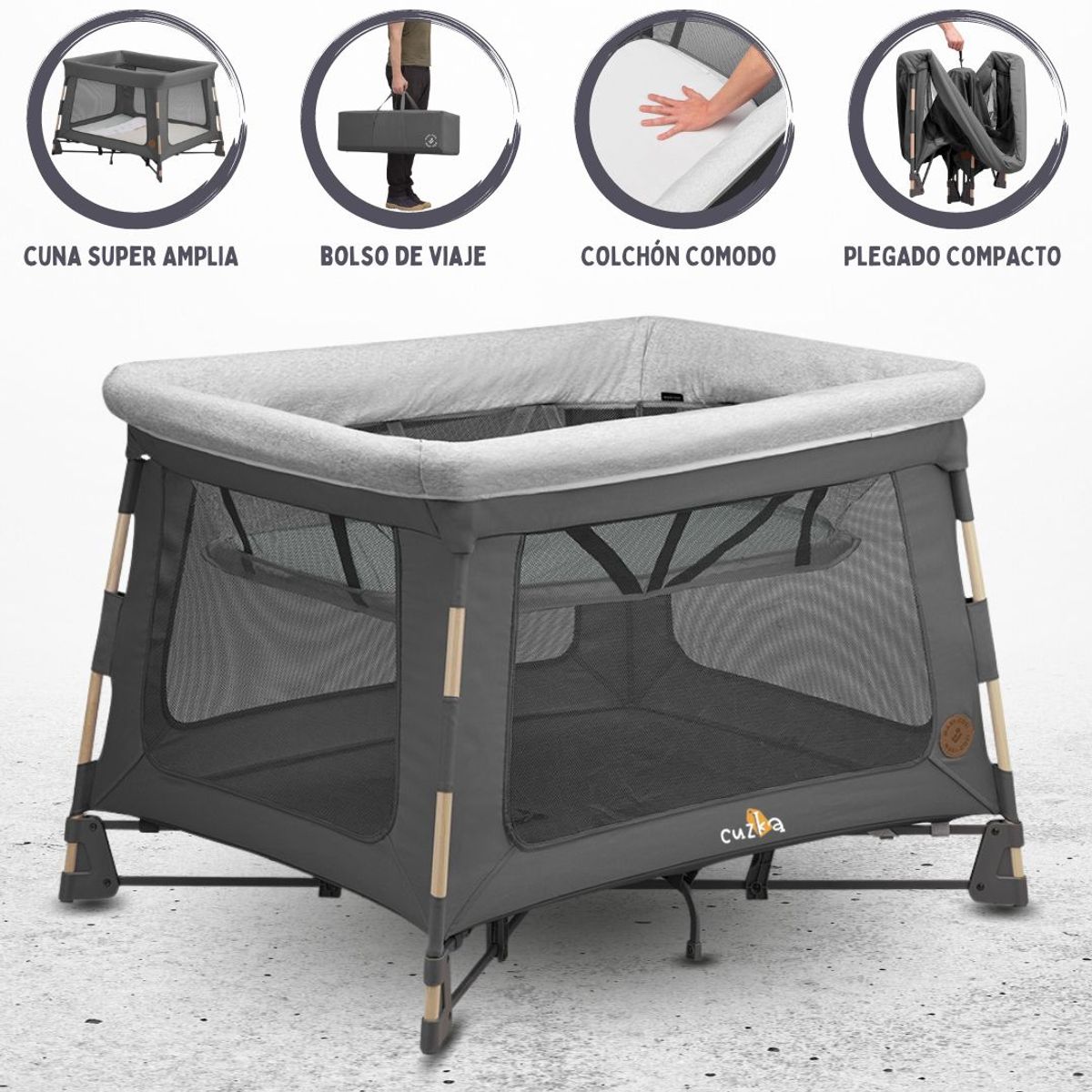 MAXI COSI - Cuna Corral para Bebés «PLAYARD SWIFT BEYOND» Gray