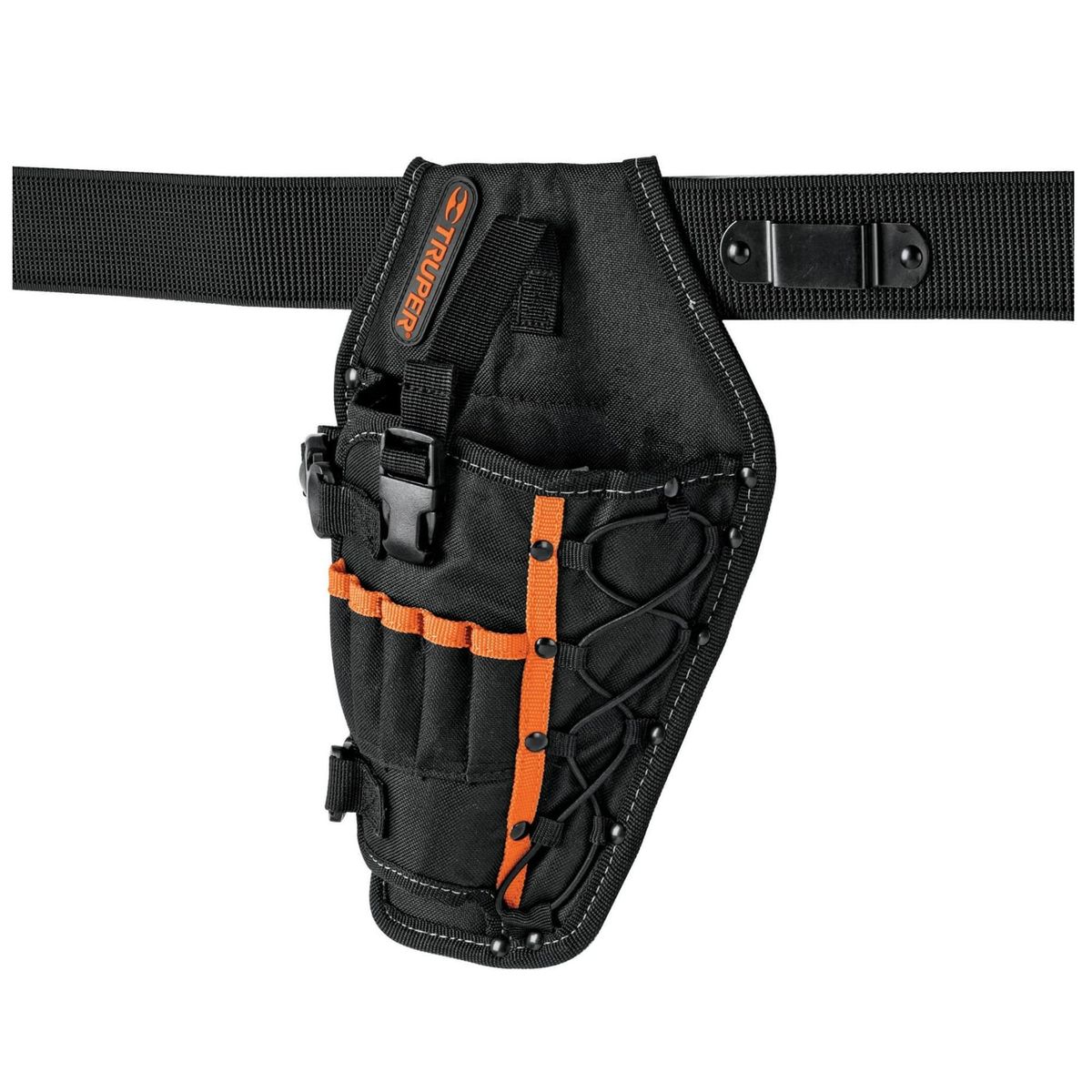 TRUPER - Porta taladro y herramientas , 6 compartimentos, Truper