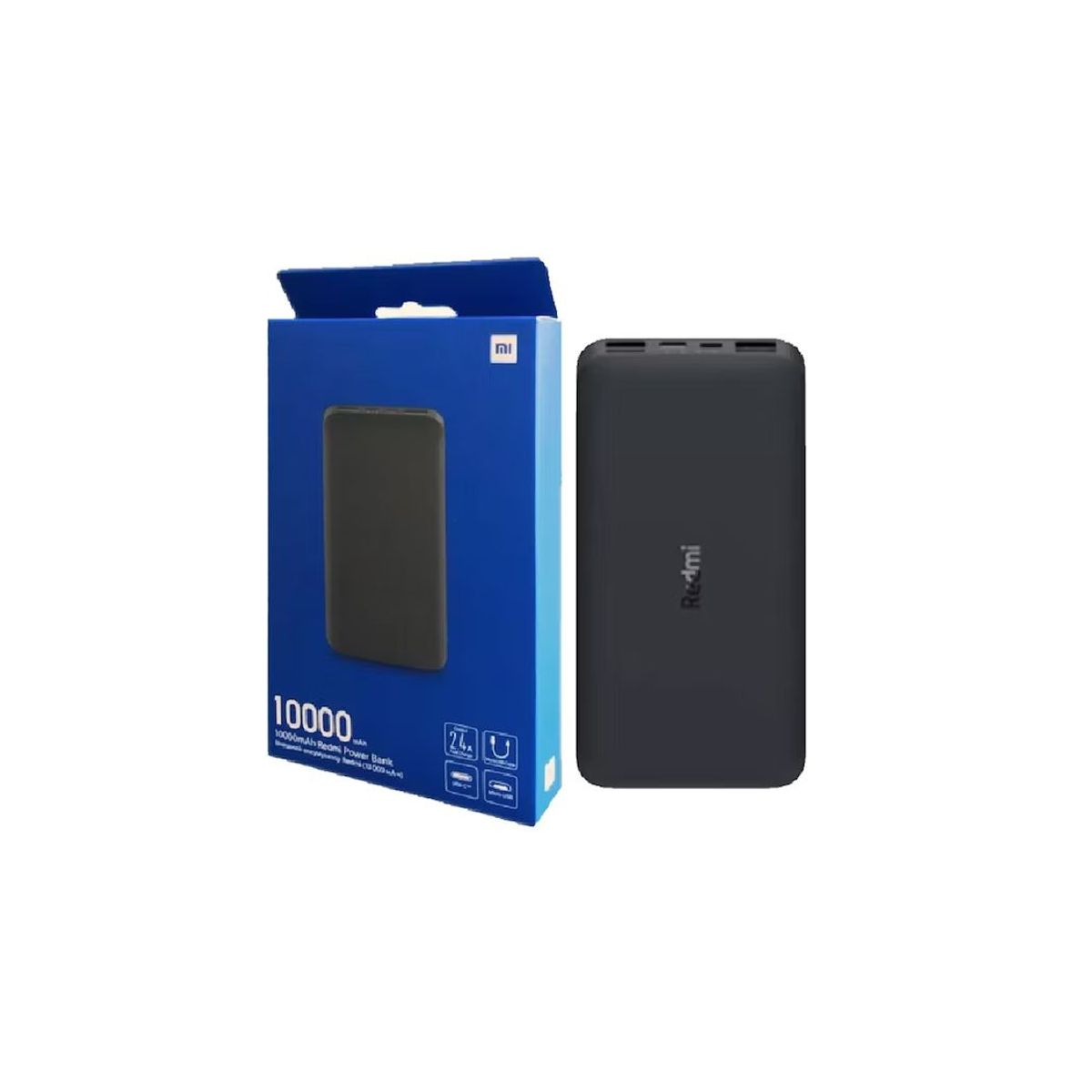 XIAOMI - Power Bank Xiaomi Redmi 10000mAh Cargador Portatil Negro