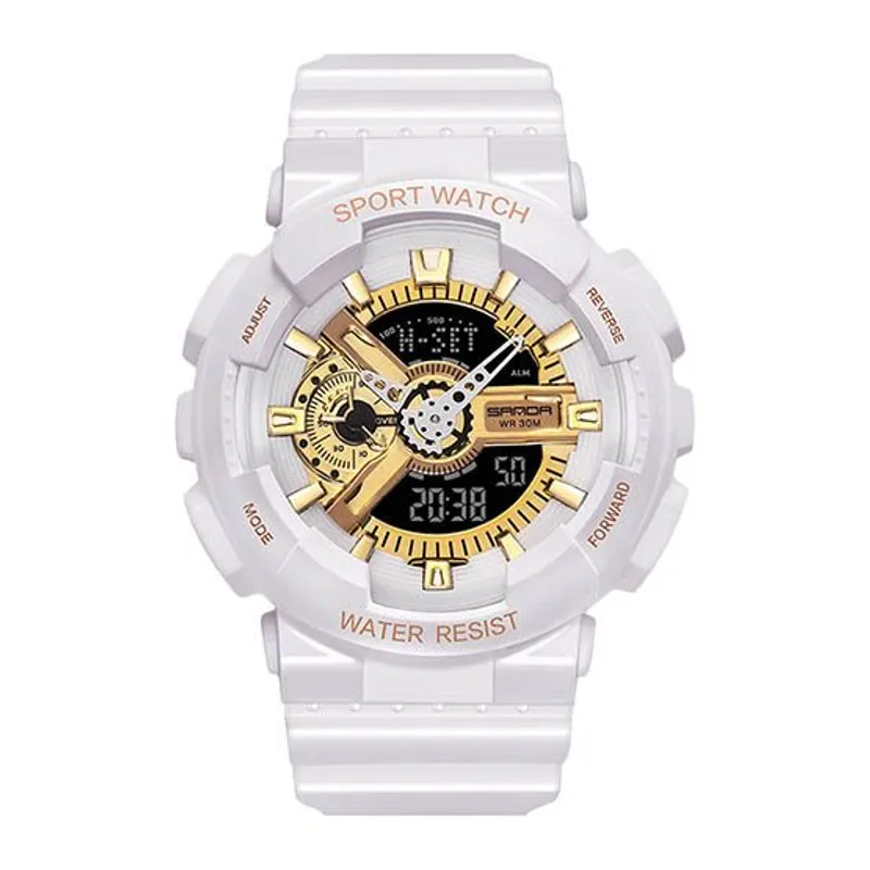 SANDA - RELOJ HOMBRE SANDA - SPORT BLANCO ORO  299