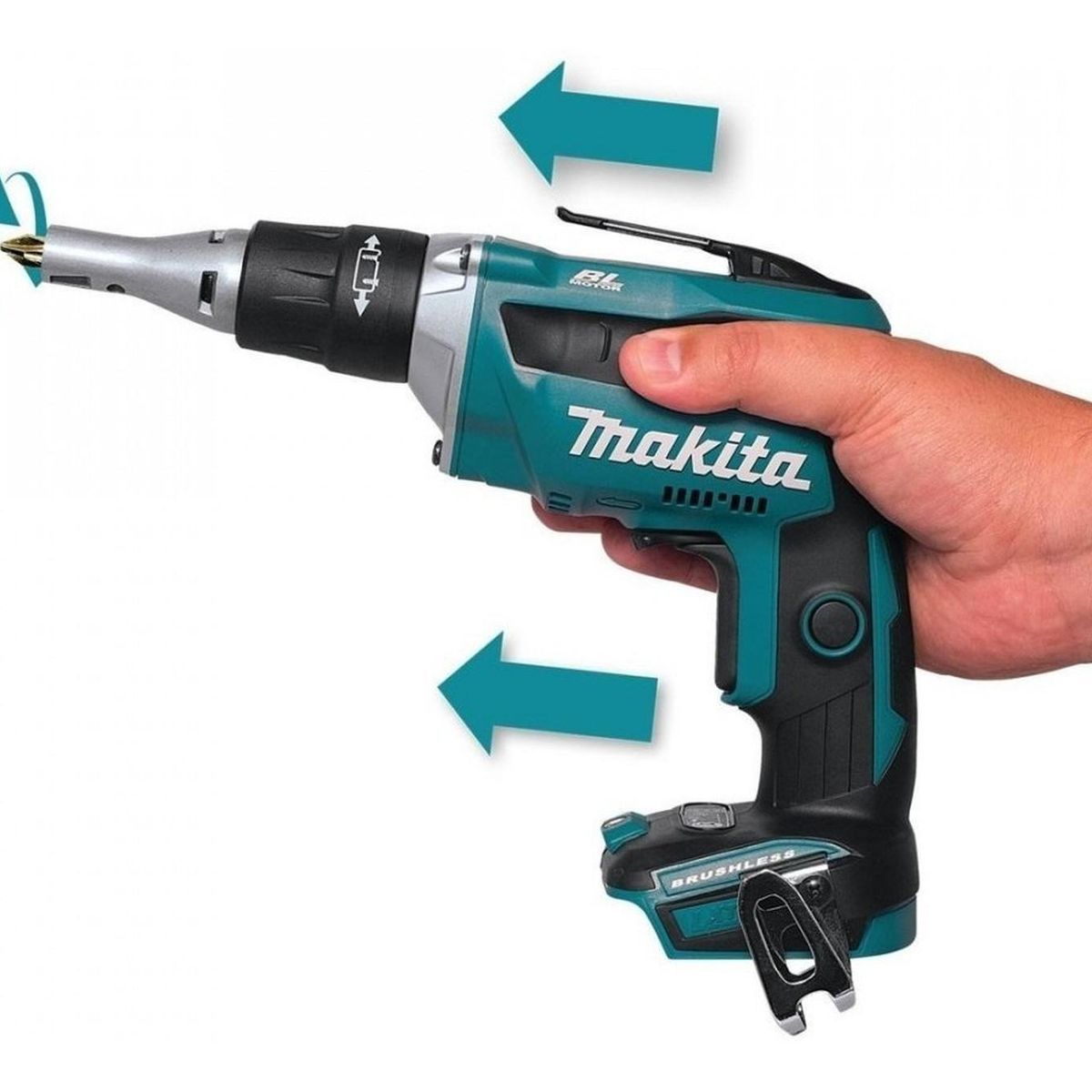 MAKITA - Atornillador de Drywall 1 / 4" 18V LXT BL  Baretool Makita DFS452Z