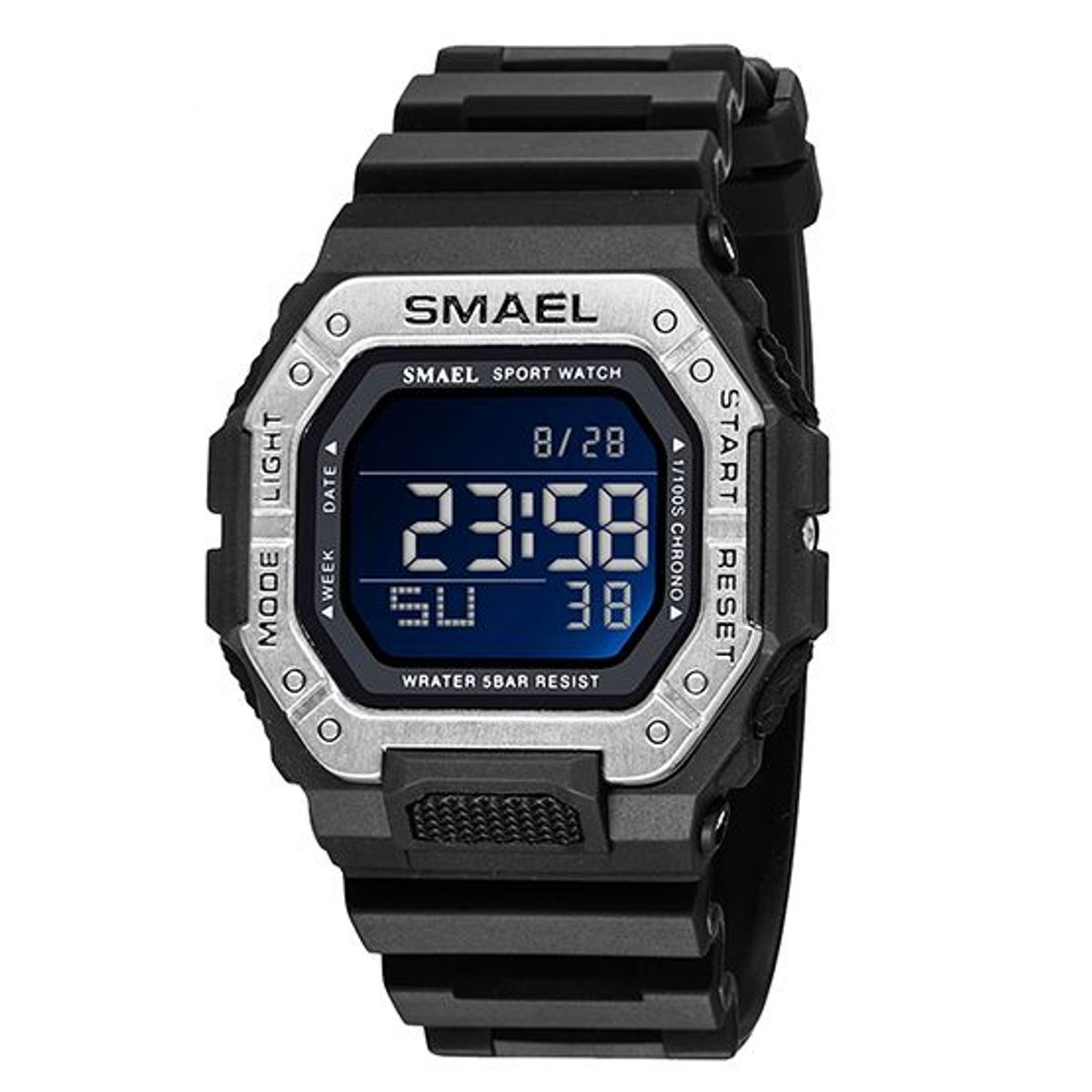 SMAEL - RELOJ SMAEL HOMBRE 8059 ACU?TICO DEPORTIVO NEGRO