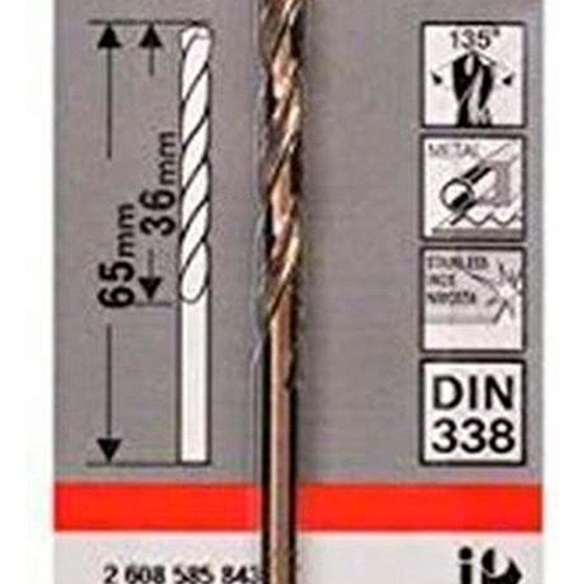 BOSCH - Bosch Broca Metal Cobalto HSS-Co 3.2 x 36 x 65