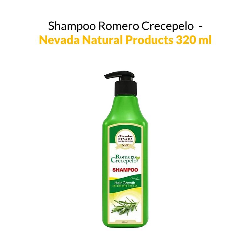 GENERICO - Shampoo Romero Crecepelo - Nevada Natural Products 320ml.