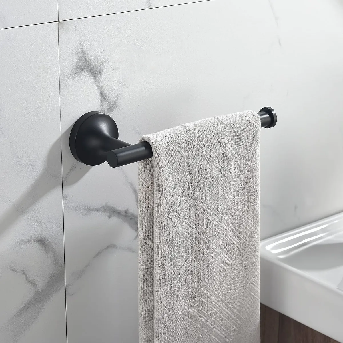 VAINSA - Kit de accesorios para baño romantik black matte 4pzs