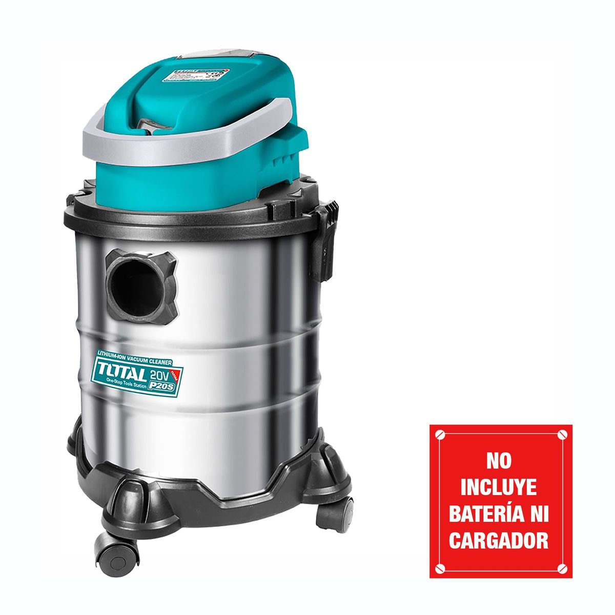 TOTAL TOOLS - ASPIRADOR DE LIMPIEZA 20V INALÁMBRICA 20L ACCESORIOS TOTAL - TVLI2005E