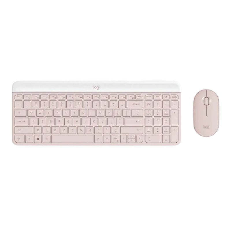 LOGITECH - Teclado Logitech  Mouse MK470 Wireless Slim Usb Rose 920-011312