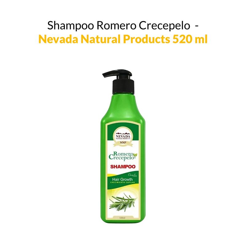 GENERICO - Shampoo Romero Crecepelo  - Nevada Natural Products 520 ml.