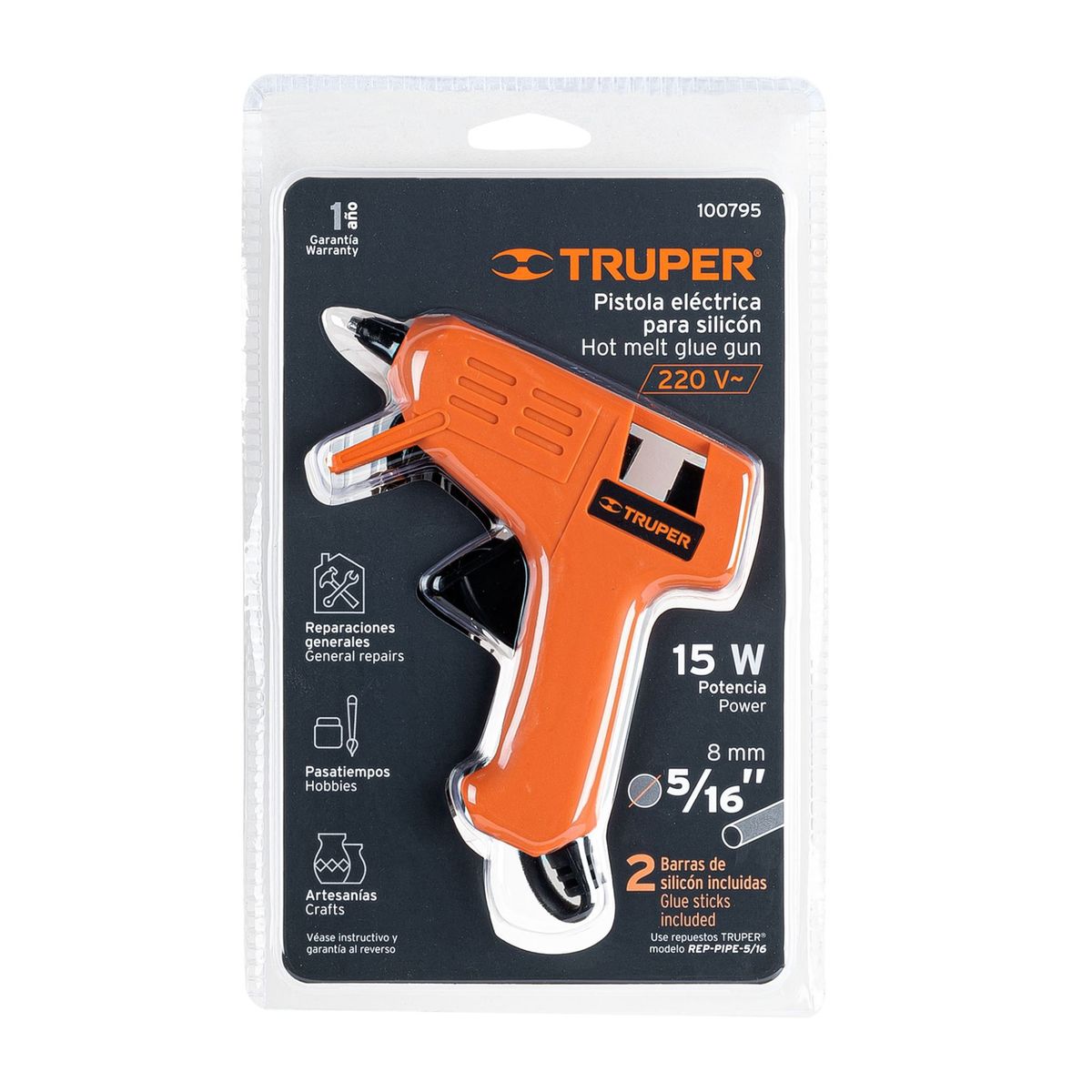 TRUPER - aplicador de silicona delgada 15w truper