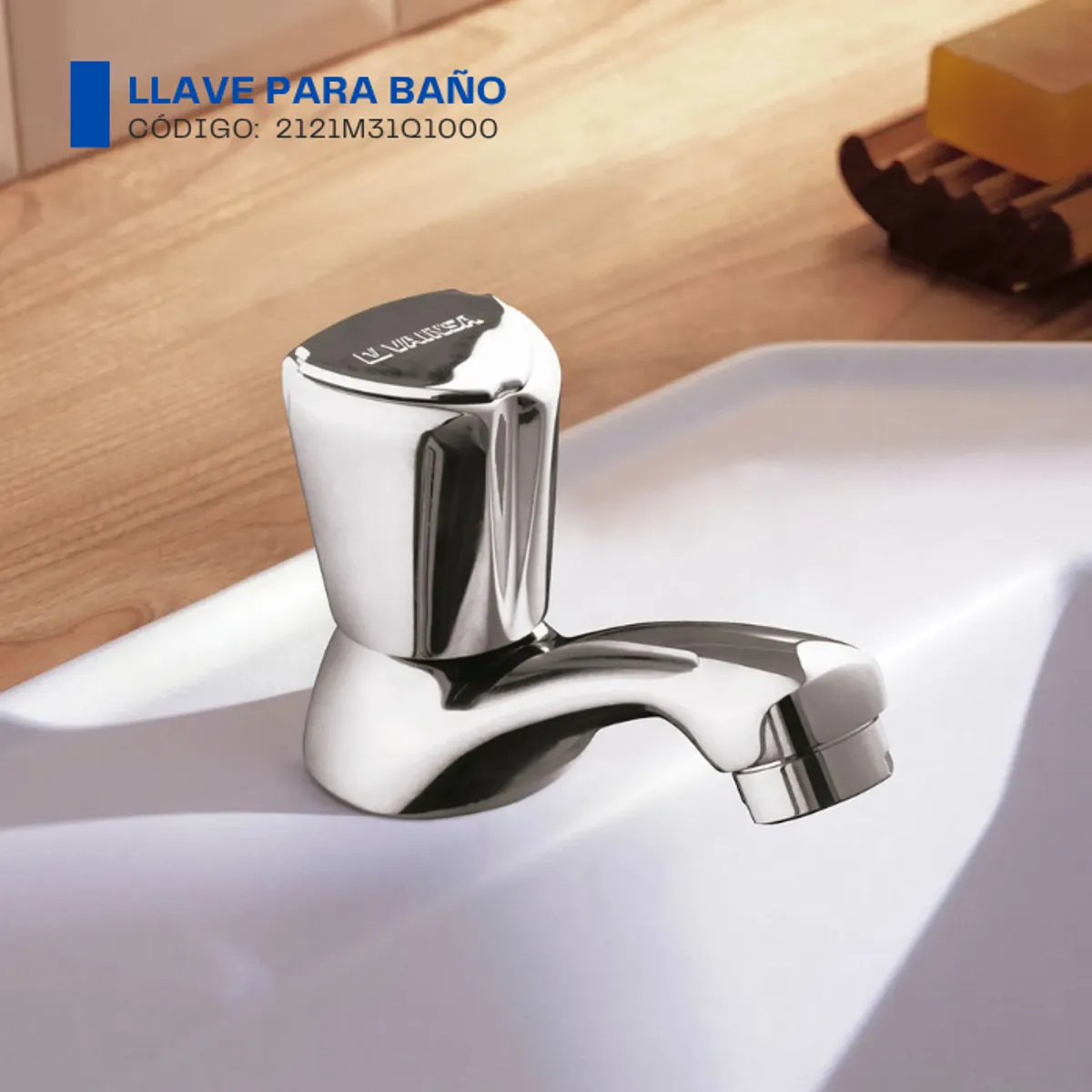 VAINSA - LLAVE PARA LAVATORIO BAJA AQUARIUS CROMADO VAINSA