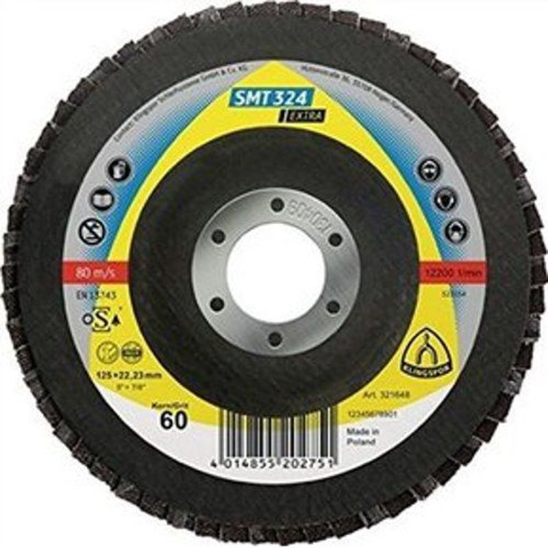 KLINGSPOR - Disco Flap Klingspor SMT324 Extra 4.1/2" Grano 40 - Verde