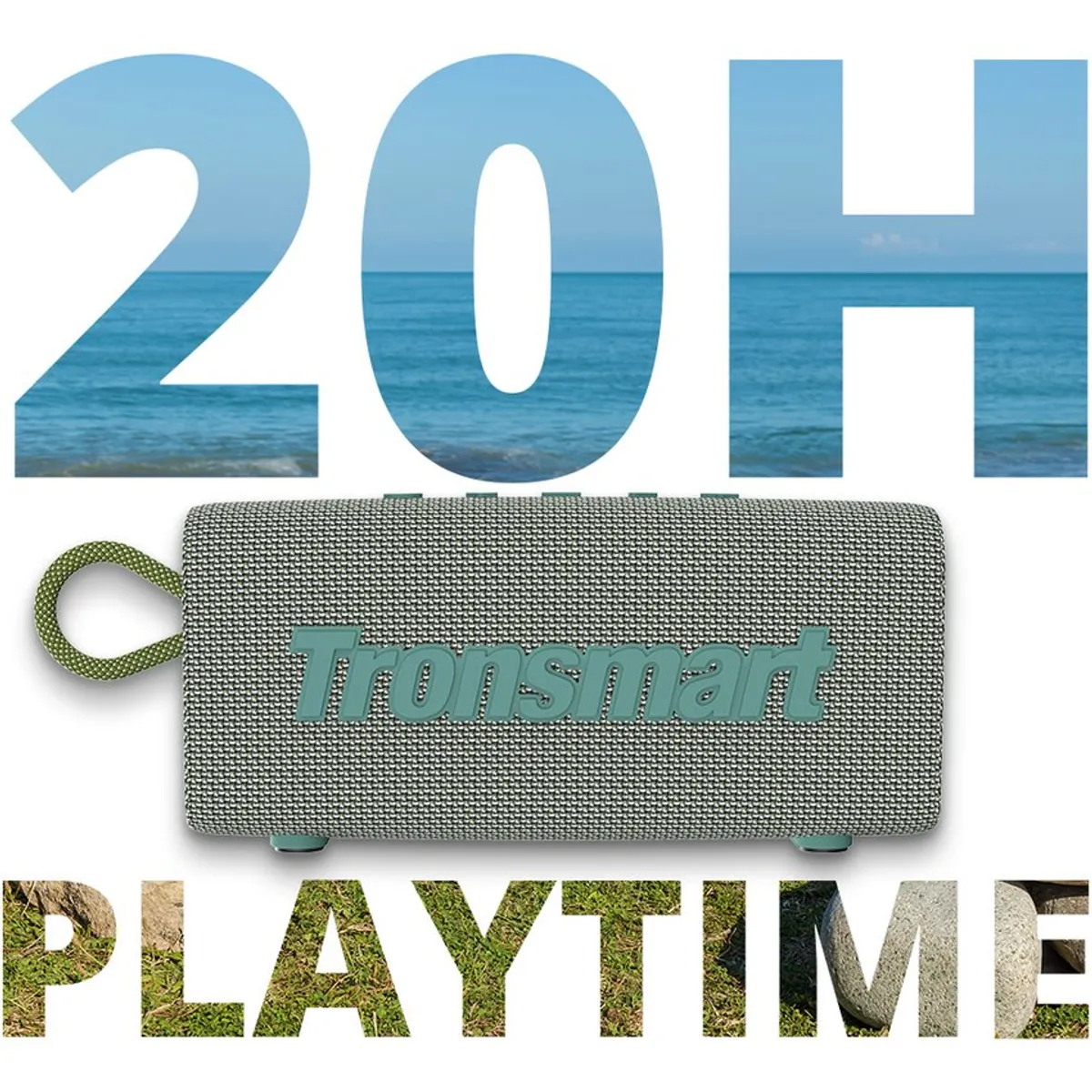 TRONSMART - Parlante Bluetooth Tronsmart Trip - Gris IPX7- 20hrs musica