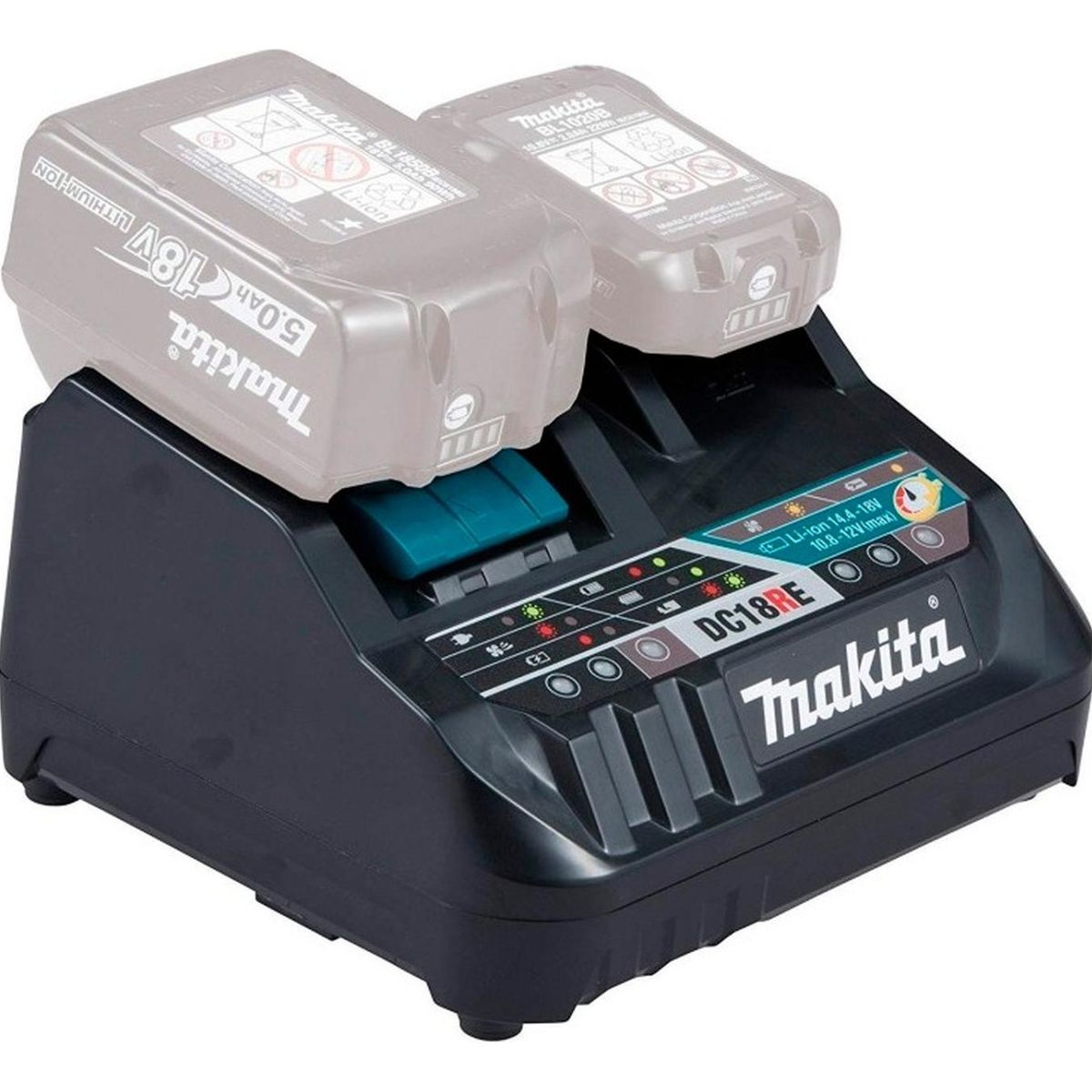MAKITA - Cargador Makita 12V CXT y 18V LXT 2 en 1 DC18RE Original