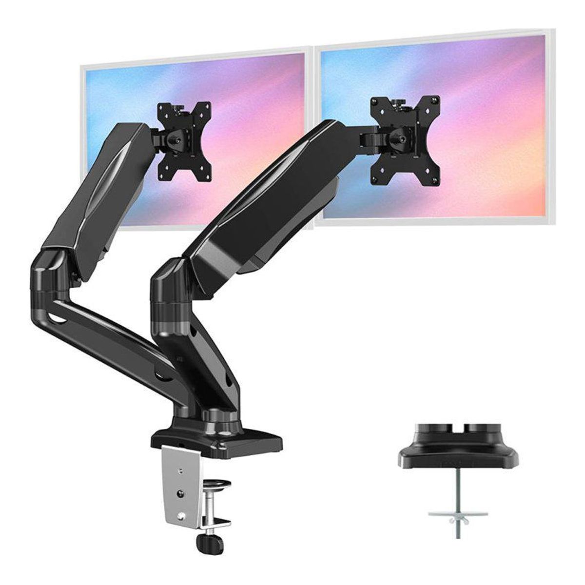 GENERICO - Rack ergonomico para 2 monitores flexigas