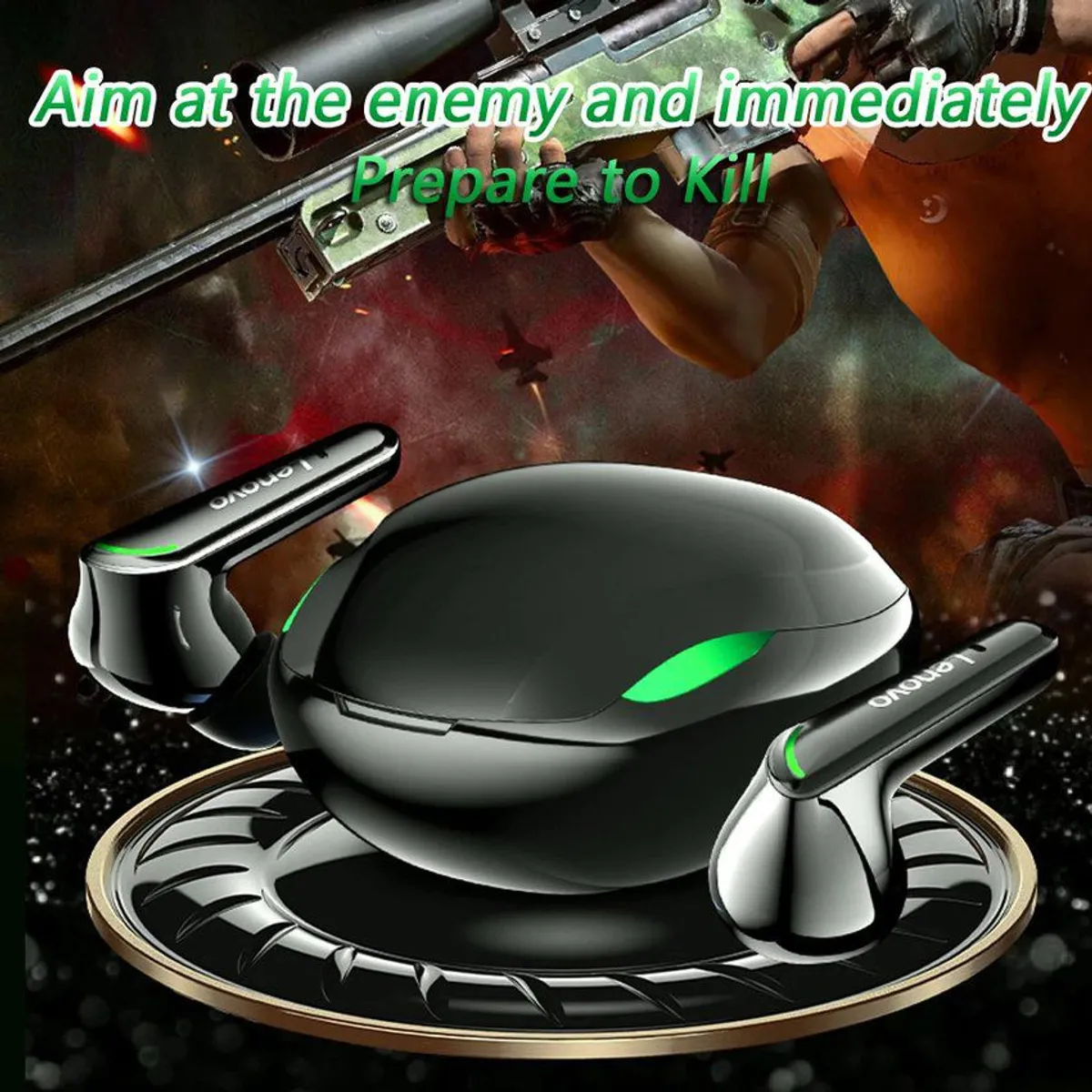 LENOVO - Audífonos Bluetooth Lenovo XT92 Negro