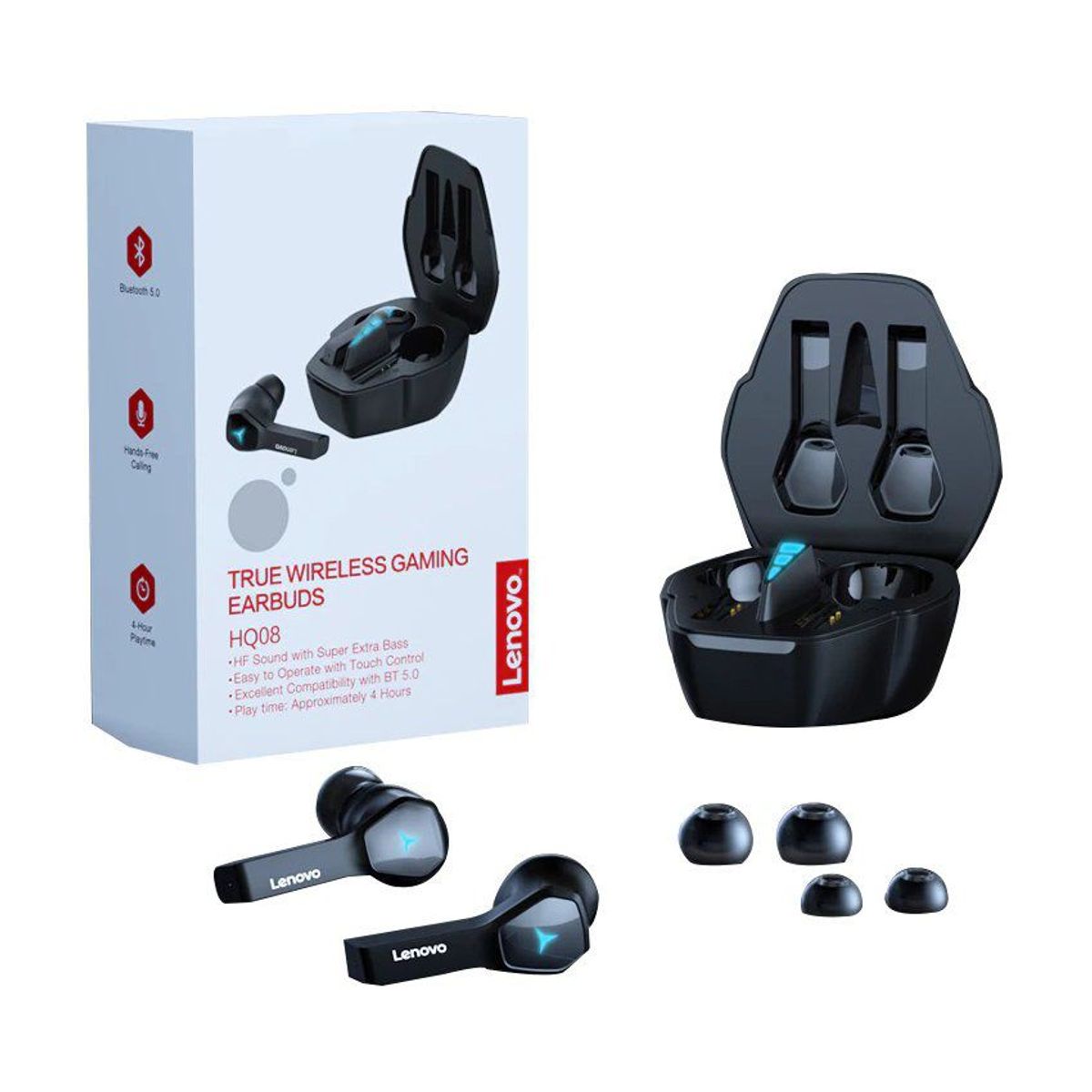 LENOVO - Audifonos Bluetooth  Lenovo hq08 Gaming